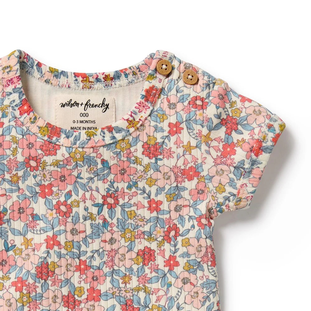 Wilson & Frenchy - Summer Bloom Organic Bodysuit