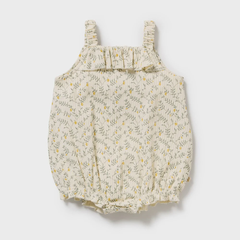 Wilson & Frenchy - Lemon Leaf Organic Playsuit