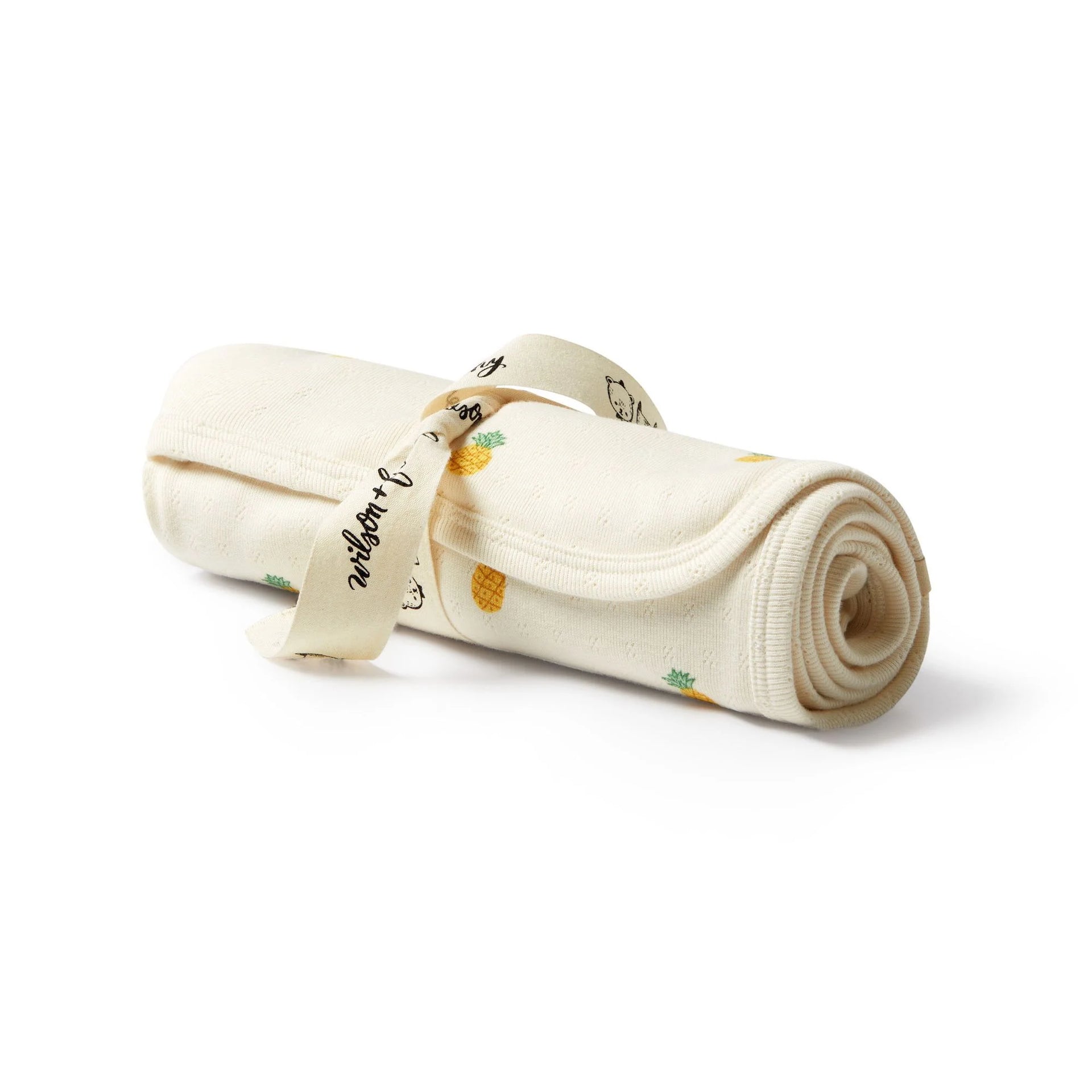 Wilson & Frenchy - Piney Pals Organic Pointelle Bunny Rug