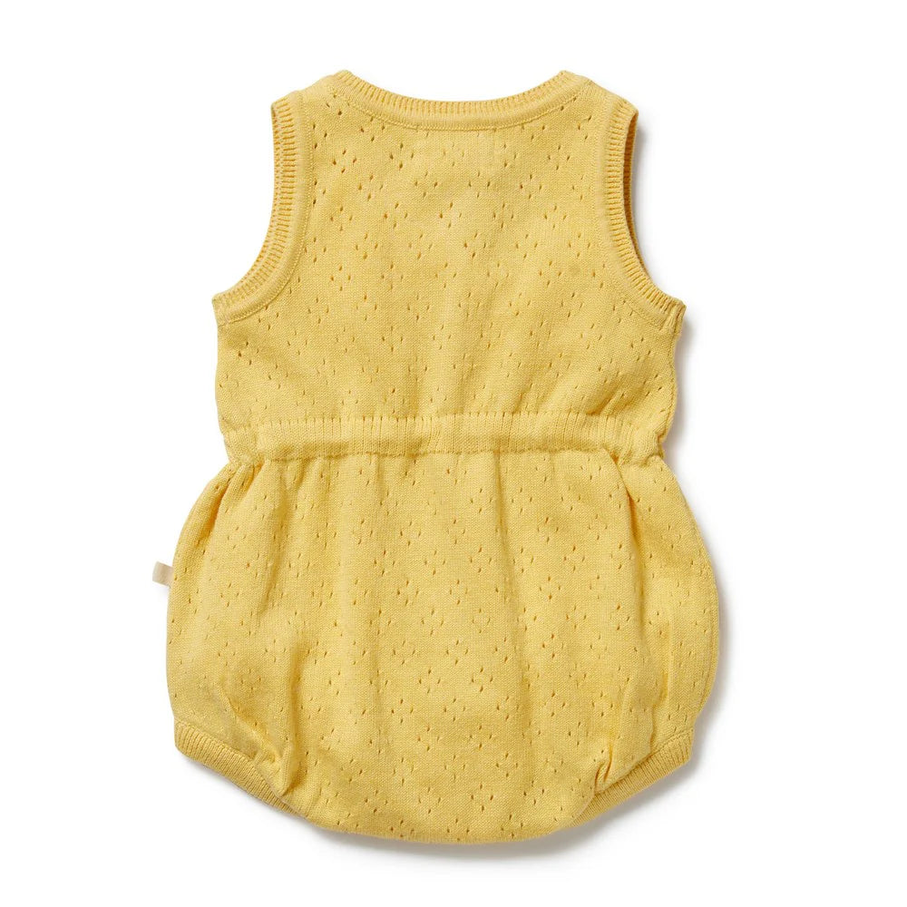 Wilson & Frenchy - Sunny Sorbet Organic Knitted Tie Bodysuit