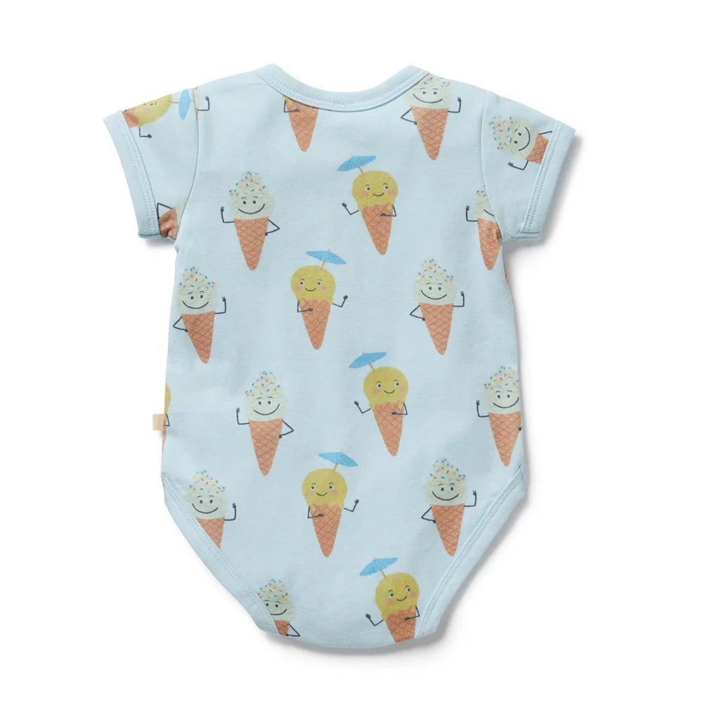 Wilson & Frenchy - Frosty Friends Organic Henley Bodysuit