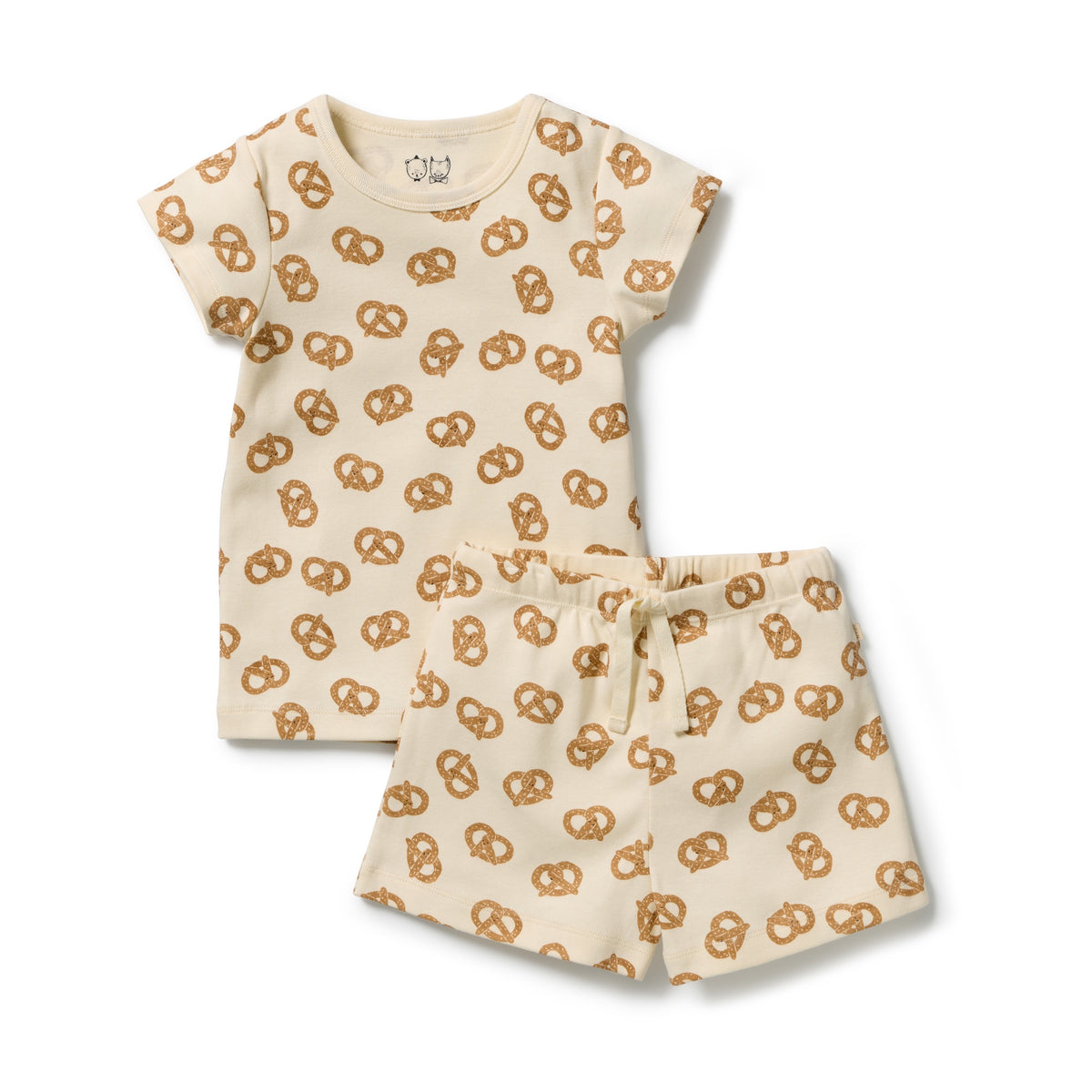 Wilson & Frenchy - Organic Short Sleeved Pyjamas - Pretzel Hugs