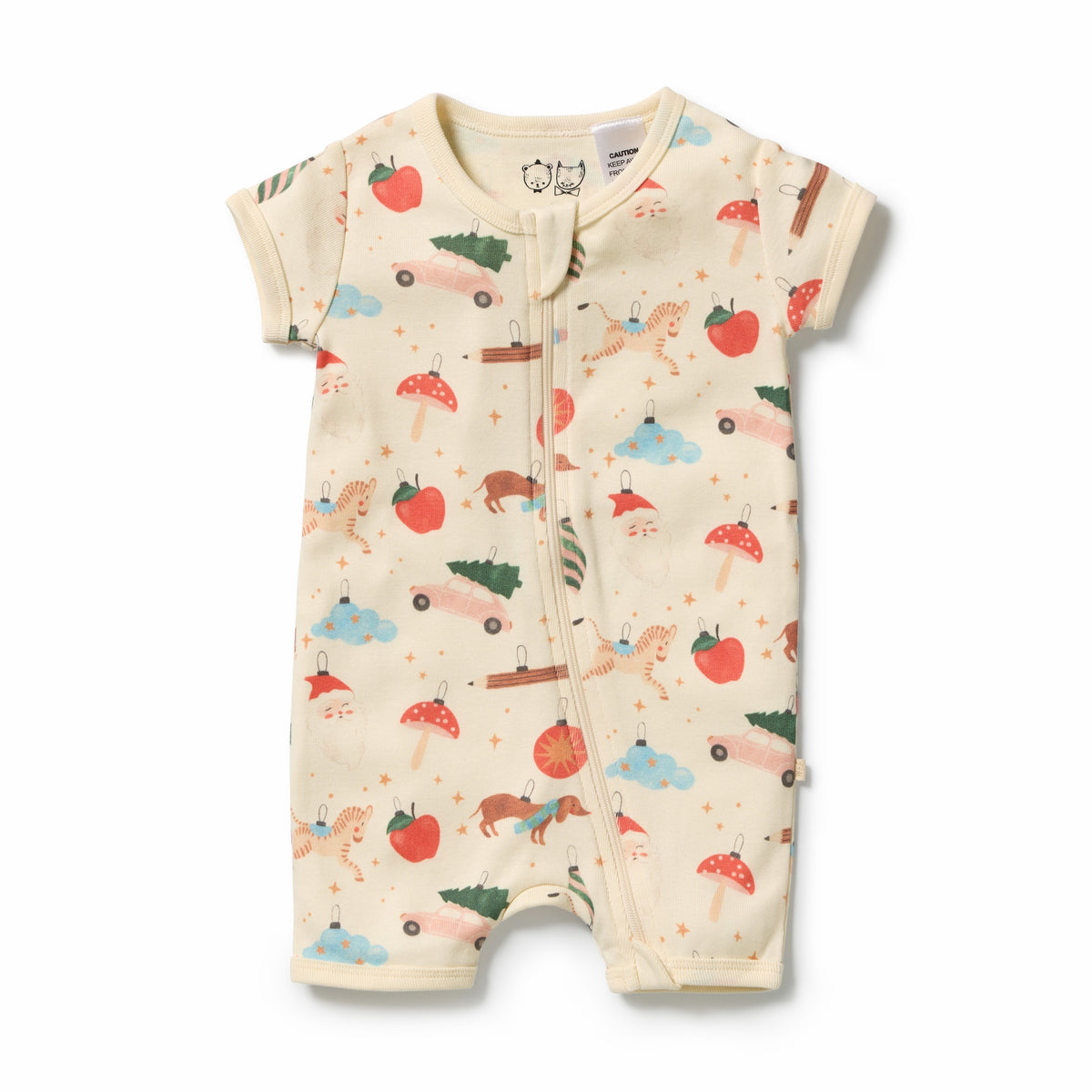 Wilson & Frenchy - Organic Summer Zipsuit - Deck the Halls