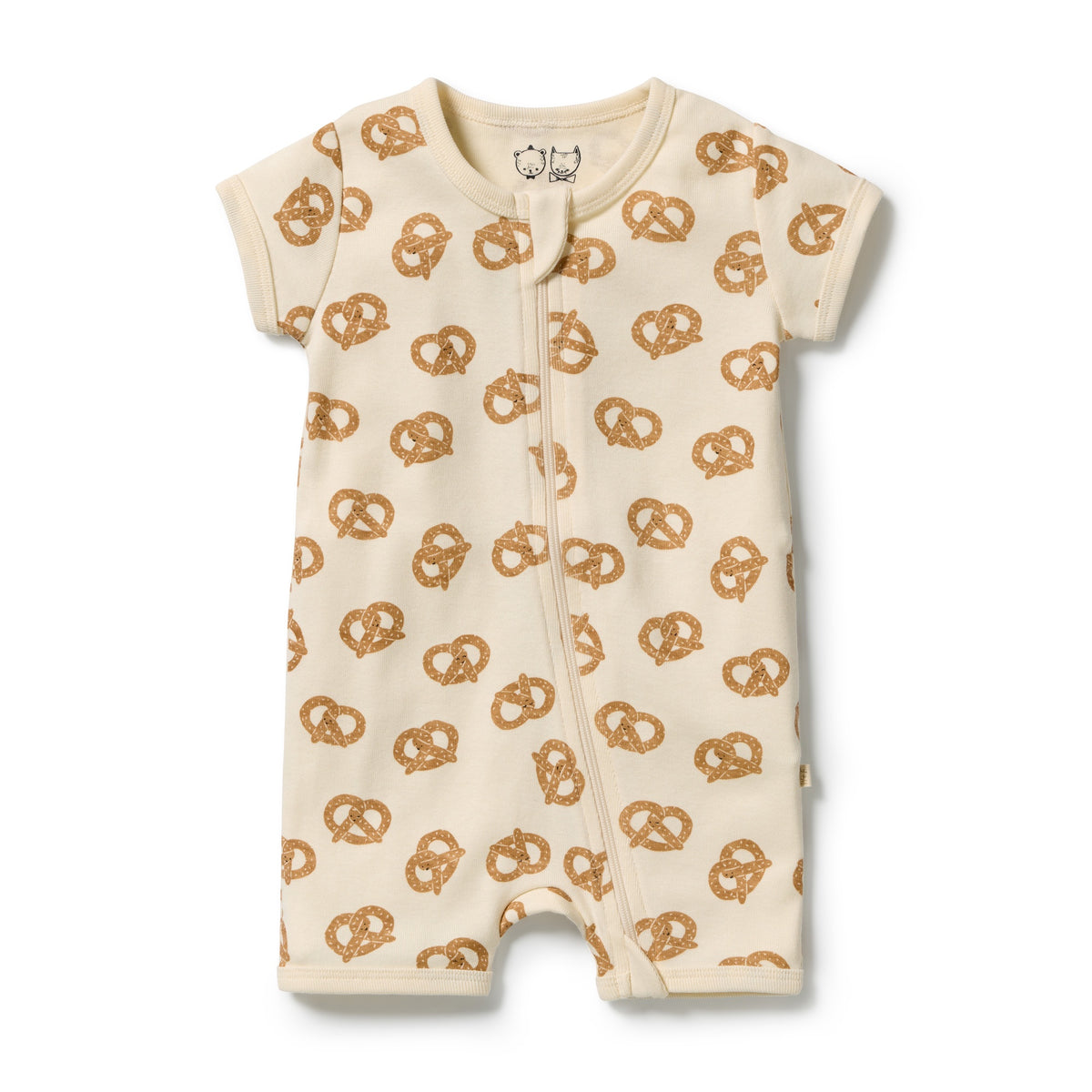 Wilson & Frenchy - Organic Summer Zipsuit - Pretzel Hugs