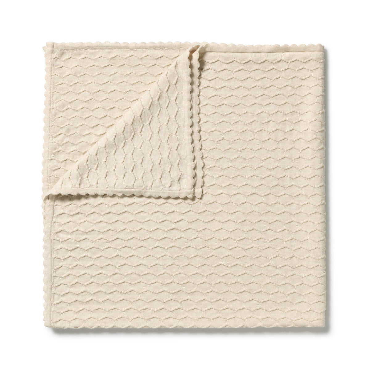 Wilson & Frenchy - Milk Cloud Organic Knitted Pointelle Blanket