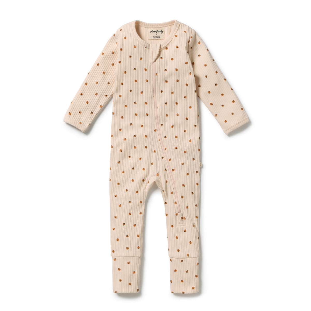 Wilson & Frenchy - Little Lady Bugs Organic Zipsuit with Feet