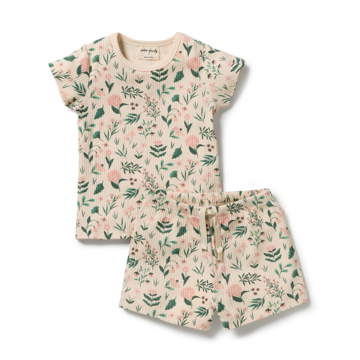 Wilson & Frenchy - Organic Short Sleeved Pyjamas - Sweet Bloom