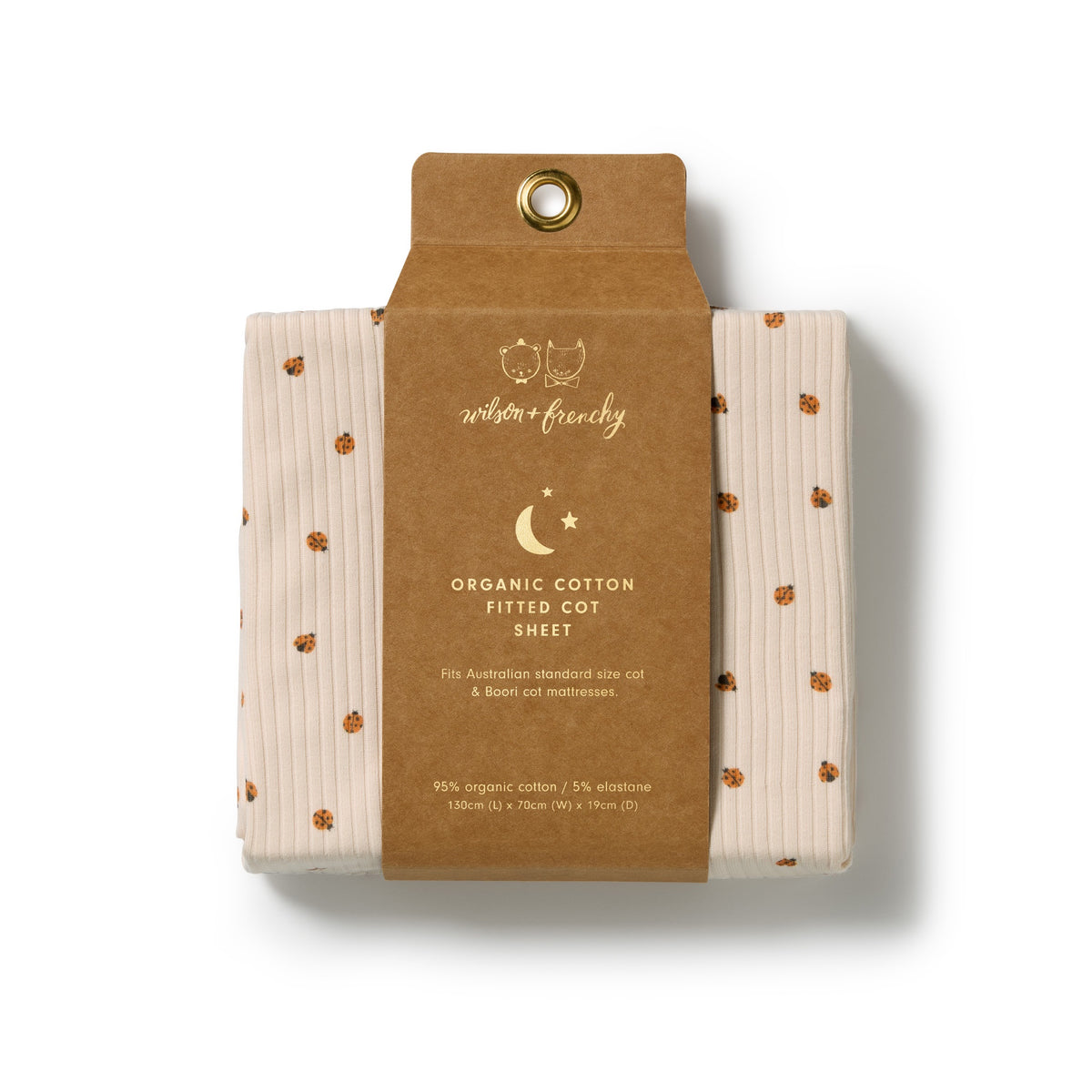 Wilson & Frenchy - Little Lady Bugs Organic Cot Sheet