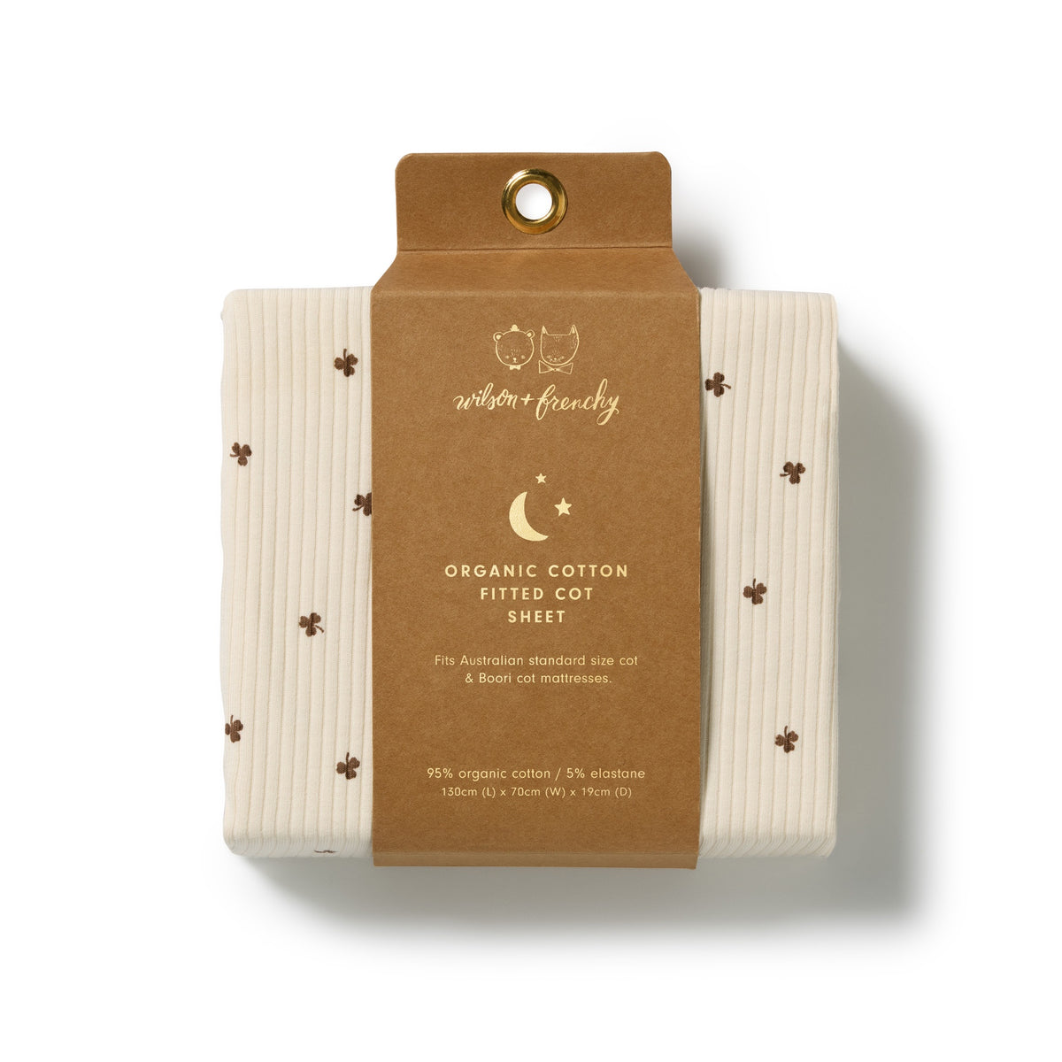 Wilson & Frenchy - My Lucky Charm Organic Cot Sheet