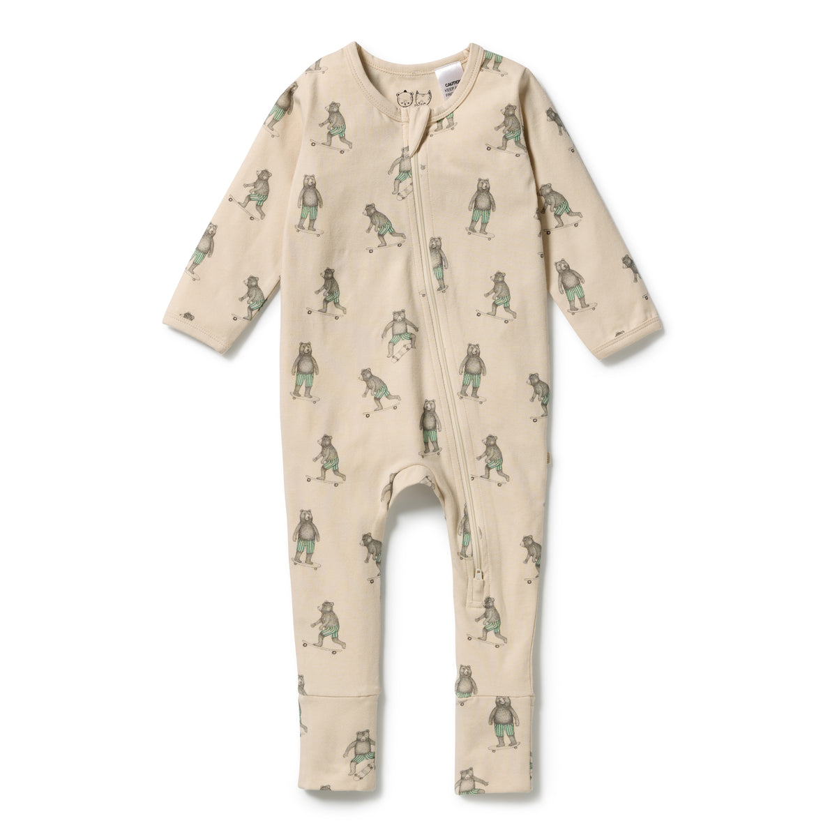 Wilson & Frenchy - Skater Club Organic Zipsuit with Feet