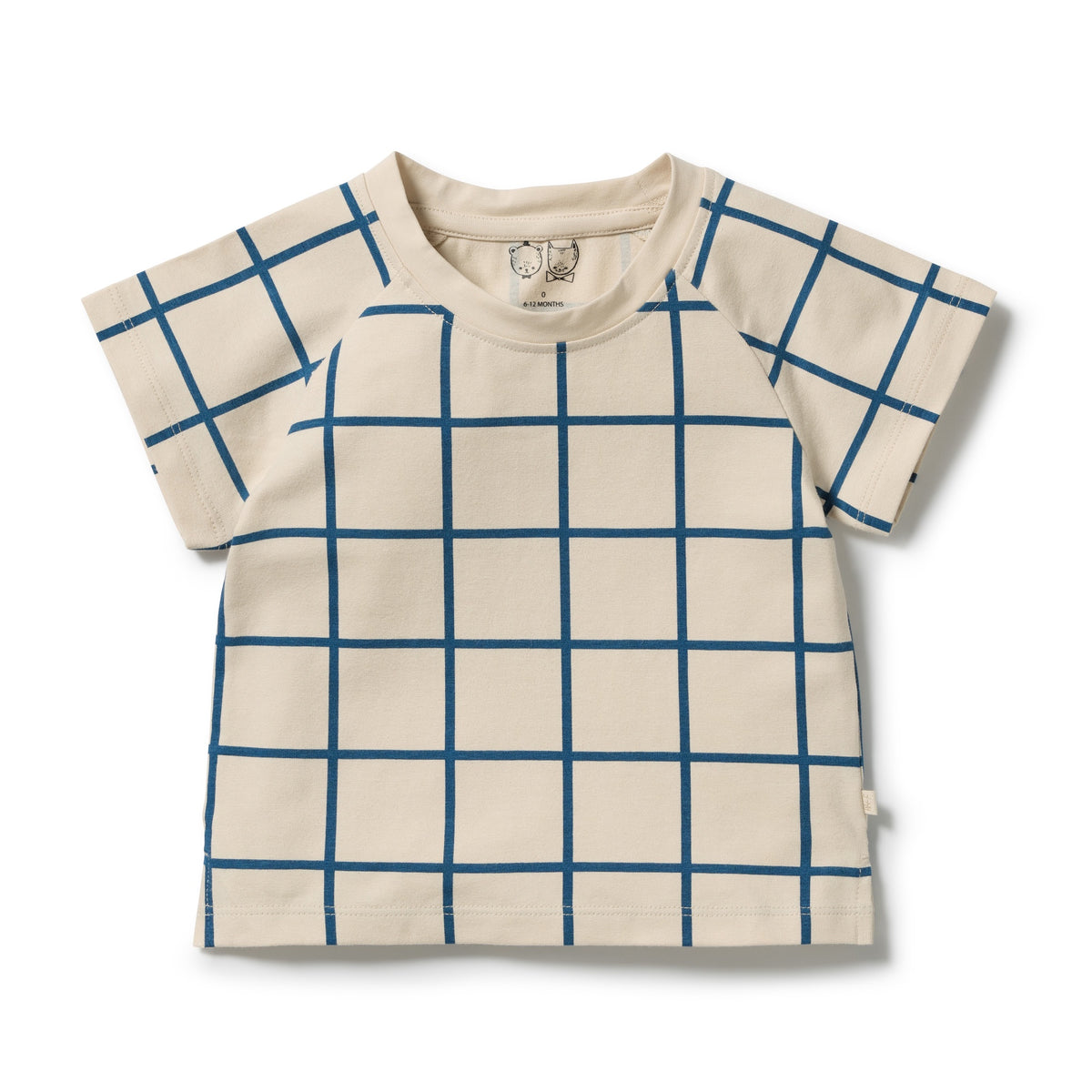 Wilson & Frenchy - Bright Blue Check Organic Tee