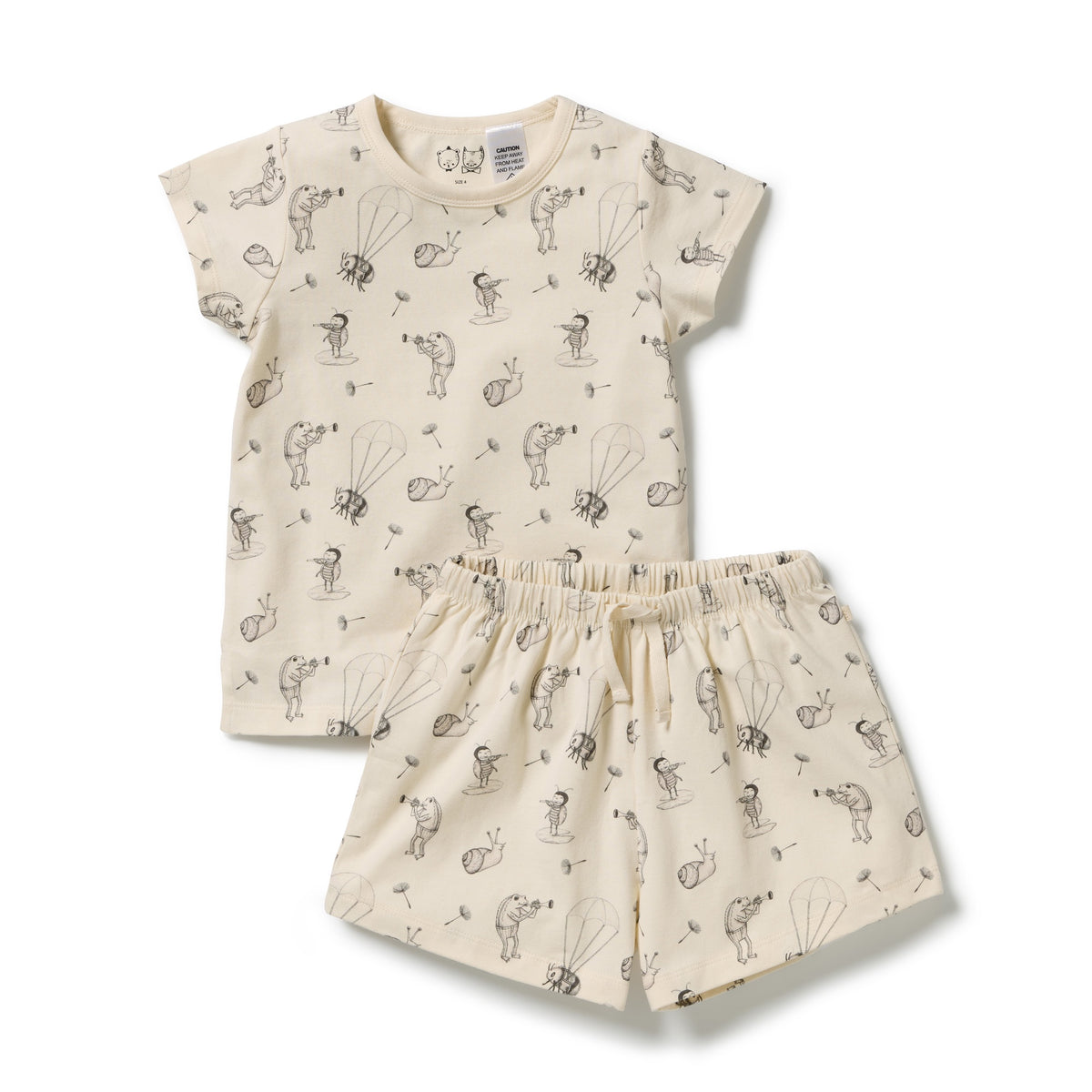 Wilson & Frenchy - Organic Short Sleeved Pyjamas - Whispering Willows