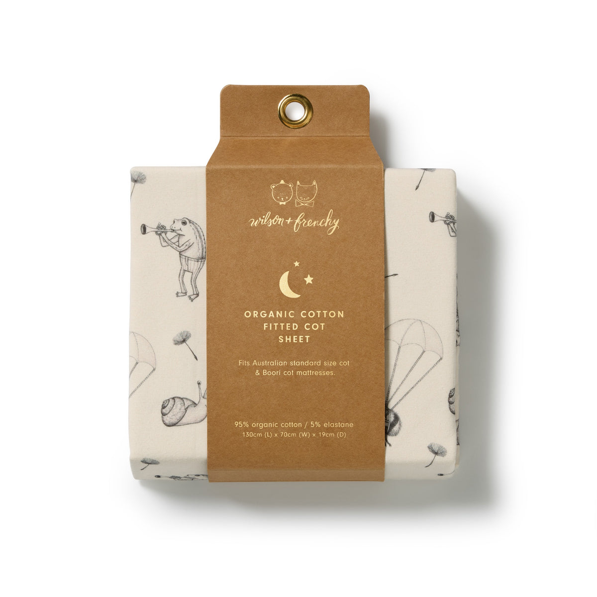 Wilson & Frenchy - Whispering Willows Organic Cot Sheet