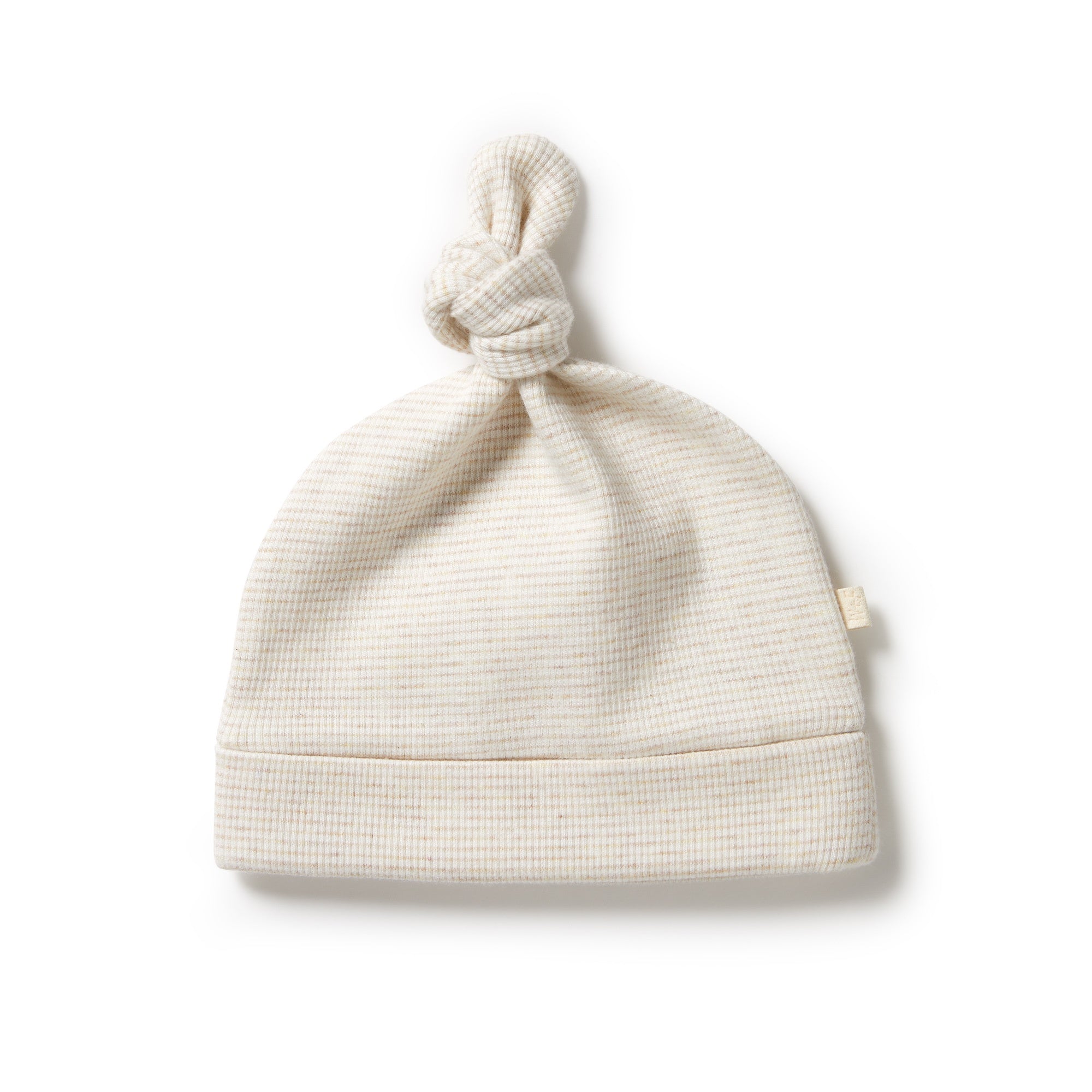 Wilson & Frenchy - Oatmeal Organic Stripe Knot Hat