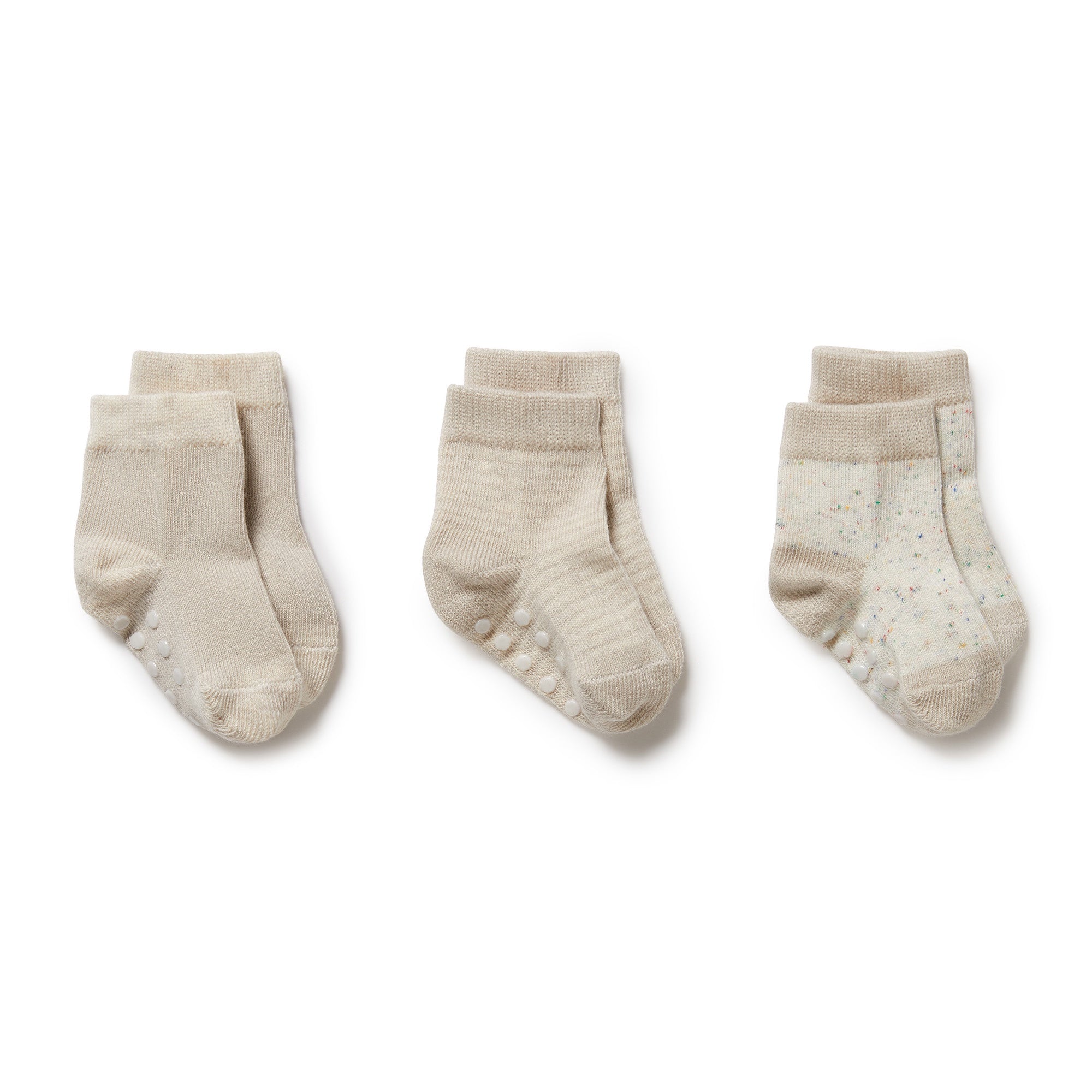 Wilson & Frenchy - 3 Pack Baby Socks - Clay