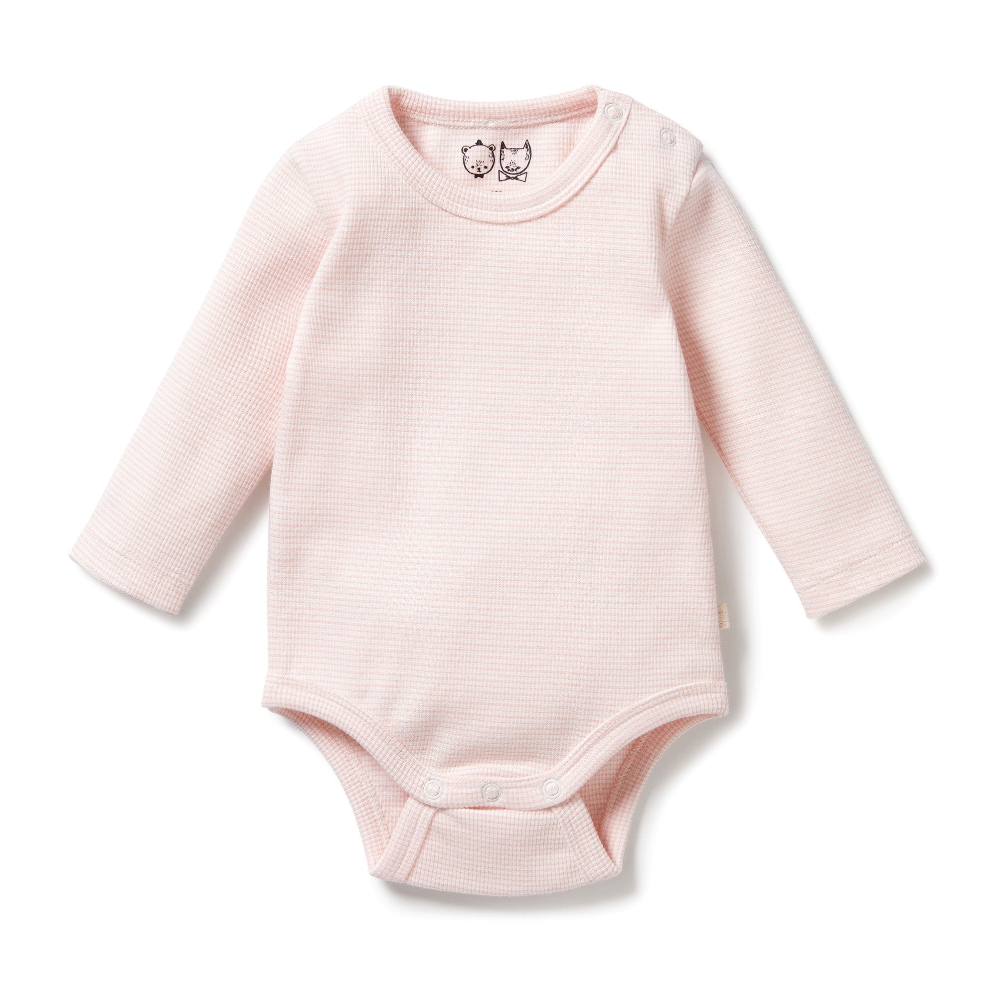 Wilson & Frenchy - Cantaloupe Organic Stripe Rib Bodysuit