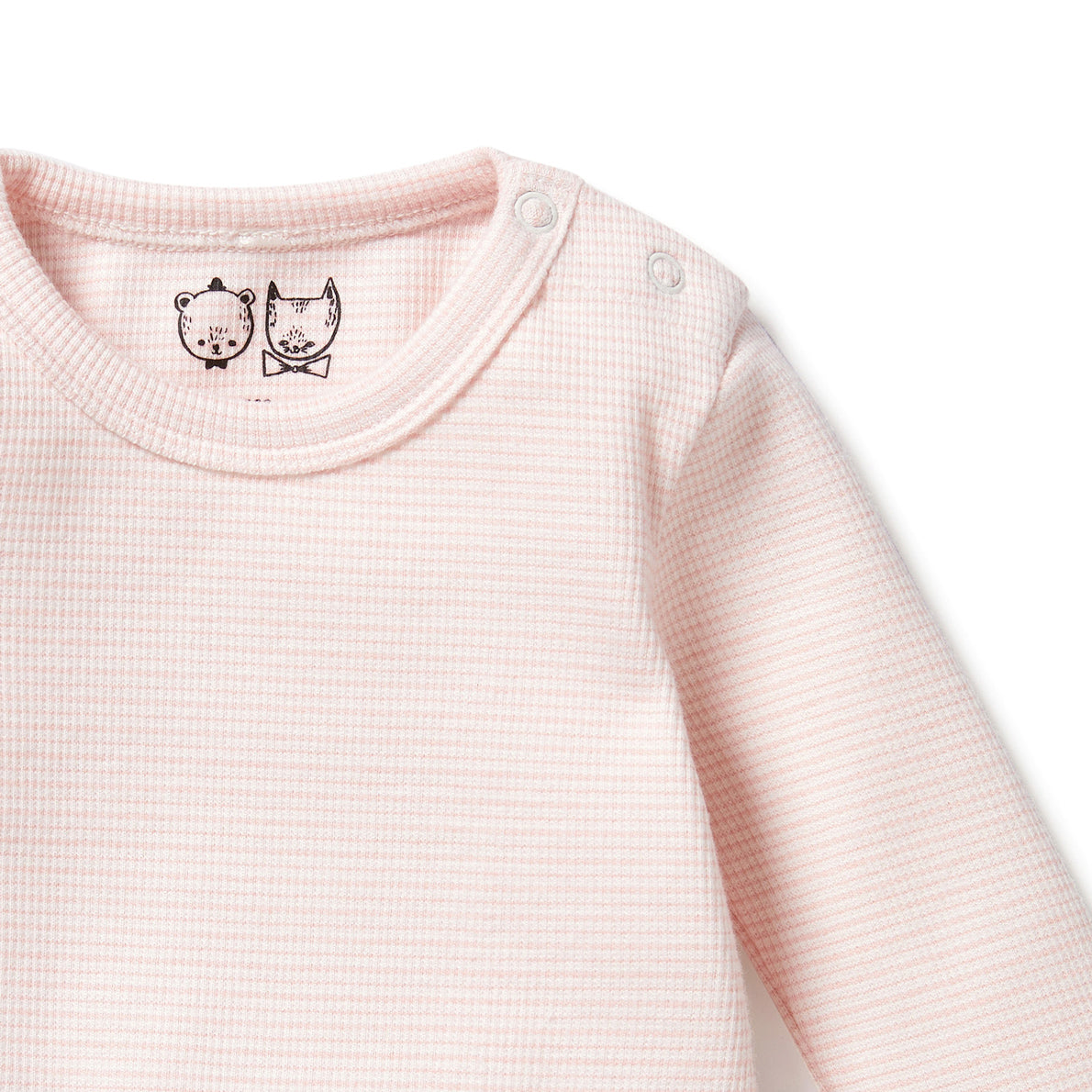 Wilson & Frenchy - Cantaloupe Organic Stripe Rib Bodysuit