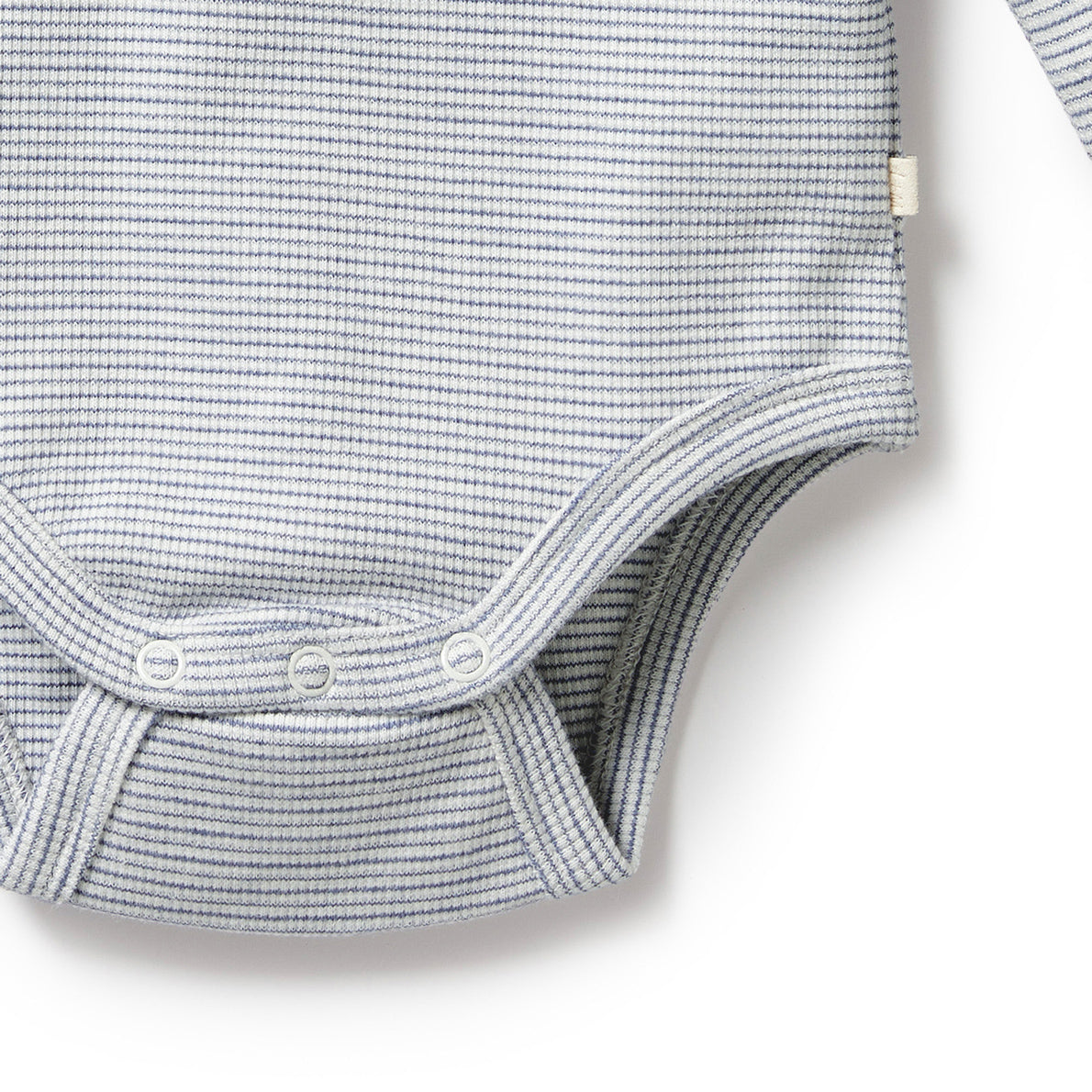 Wilson & Frenchy - Rain Drop Organic Stripe Rib Bodysuit
