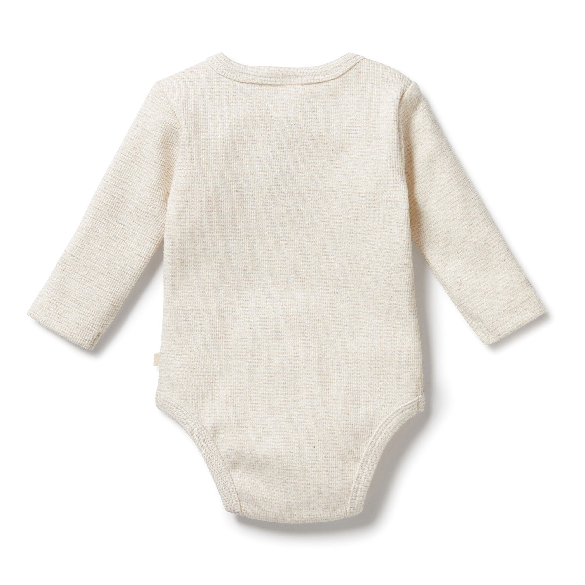 Wilson & Frenchy - Oatmeal Organic Stripe Rib Bodysuit