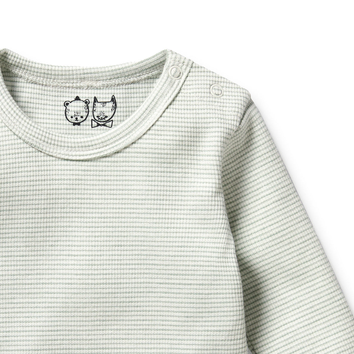 Wilson & Frenchy - Fern Organic Stripe Rib Bodysuit