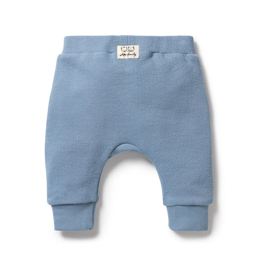 Wilson & Frenchy - Storm Blue Organic Quilted Pant