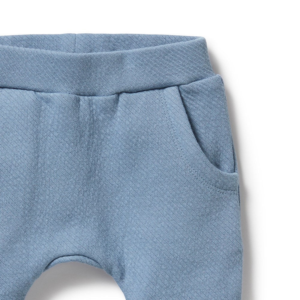 Wilson & Frenchy - Storm Blue Organic Quilted Pant