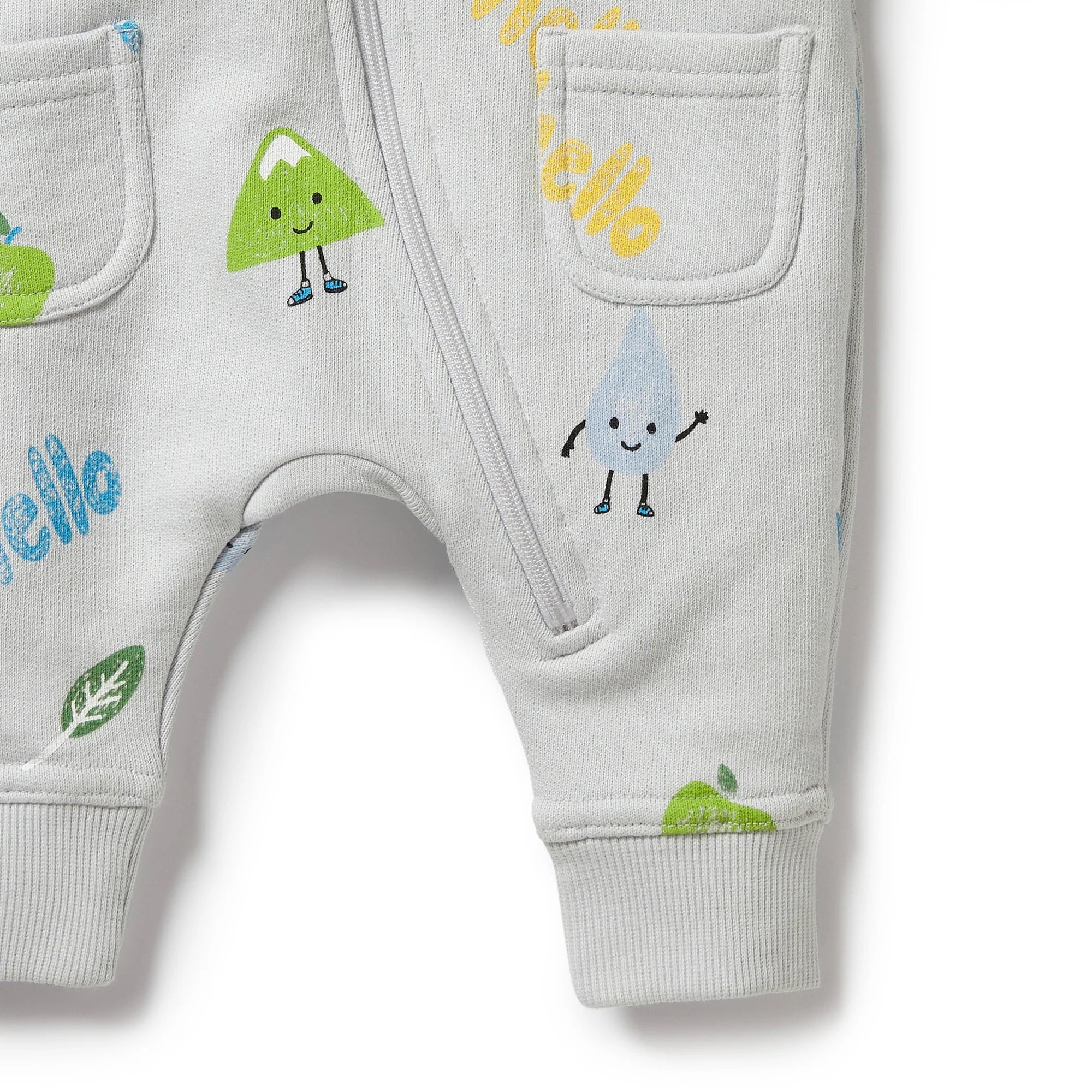Wilson & Frenchy - Bluebell Organic Terry Growsuit