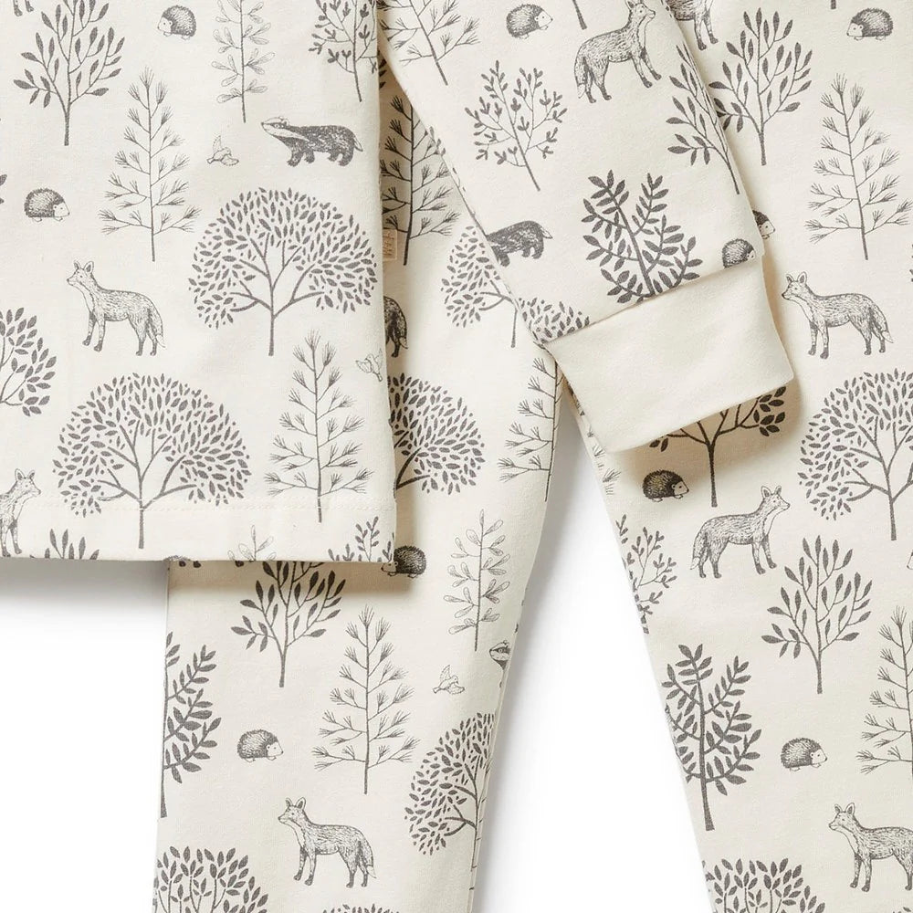 Wilson & Frenchy - Woodland Organic Long Sleeve Pjs Set