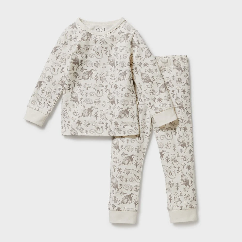 Wilson & Frenchy - Tribal Woods Organic Long Sleeve Pjs Set