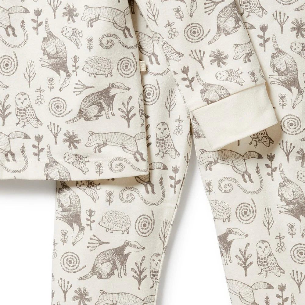 Wilson & Frenchy - Tribal Woods Organic Long Sleeve Pjs Set
