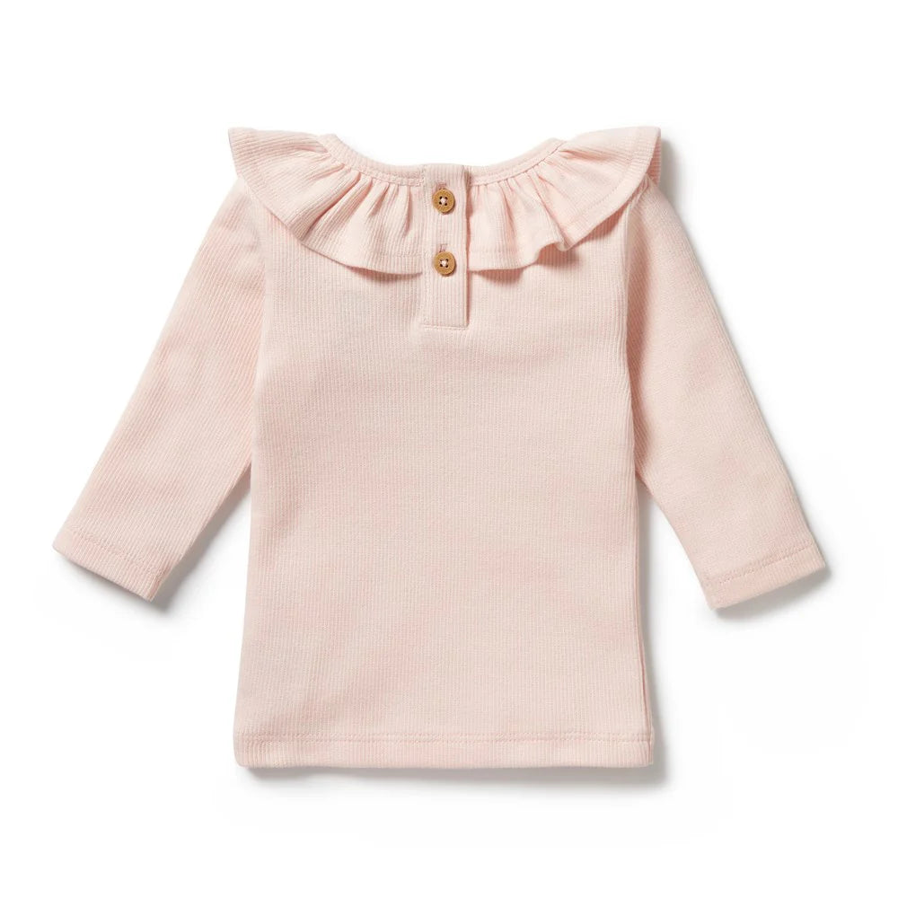Wilson & Frenchy - Pink Organic Ruffle Top