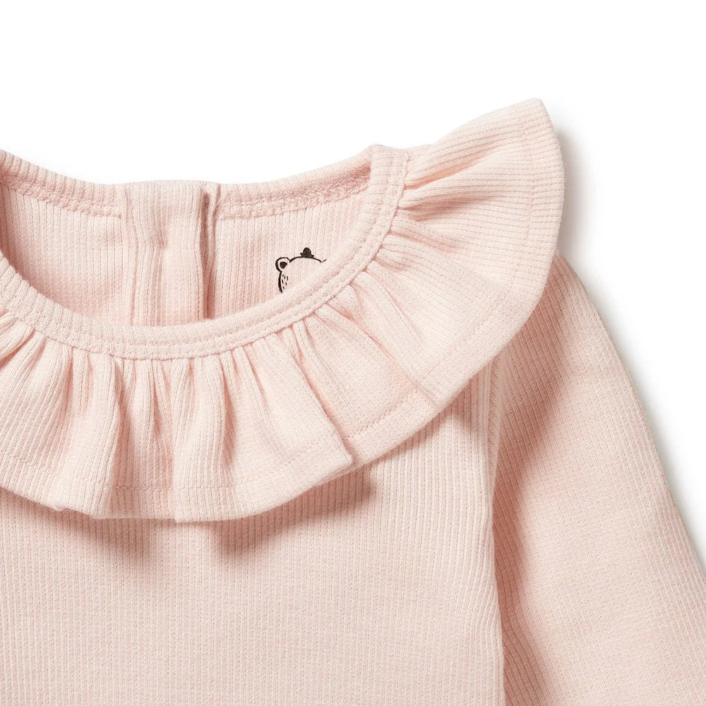 Wilson & Frenchy - Pink Organic Ruffle Top