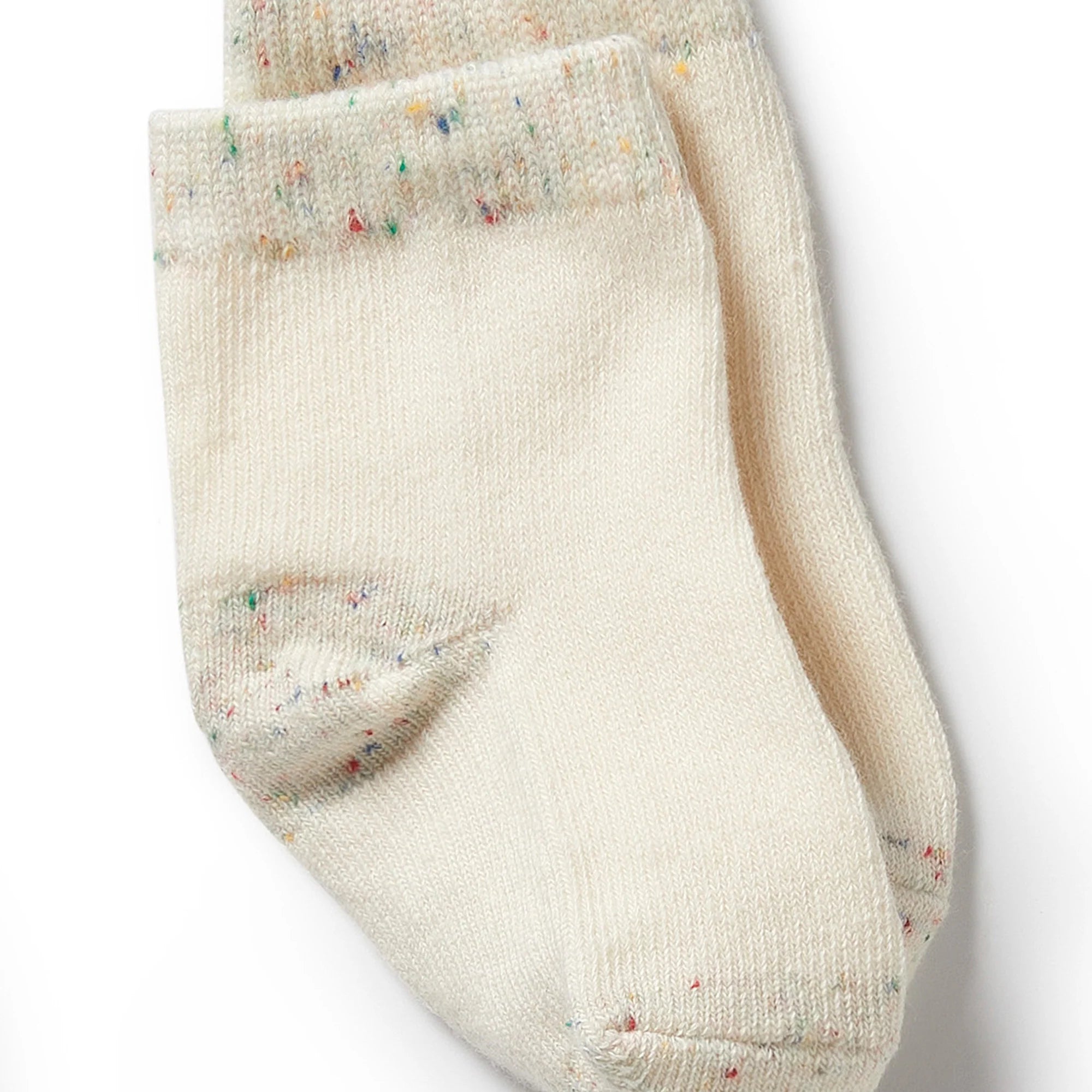 Wilson & Frenchy - Organic 3 Pack Baby Socks - Cream, Oatmeal, Grey Cloud