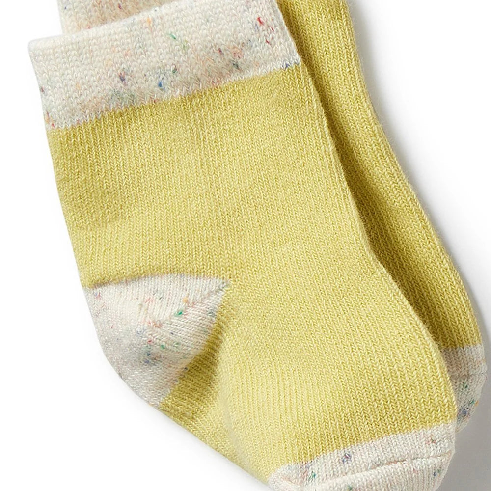 Wilson & Frenchy - Organic 3 Pack Baby Socks - Endive, Bluebell, Blue
