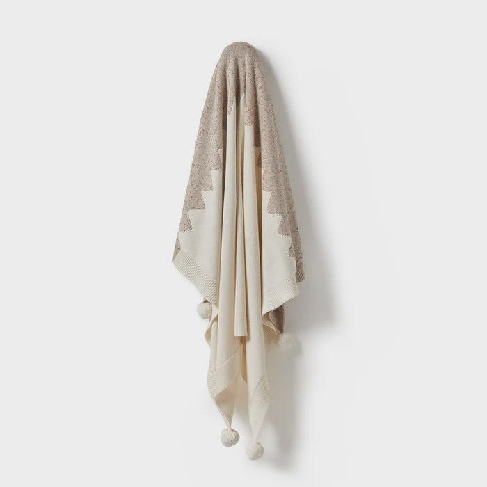 Wilson & Frenchy - Almond Fleck Knitted Blanket