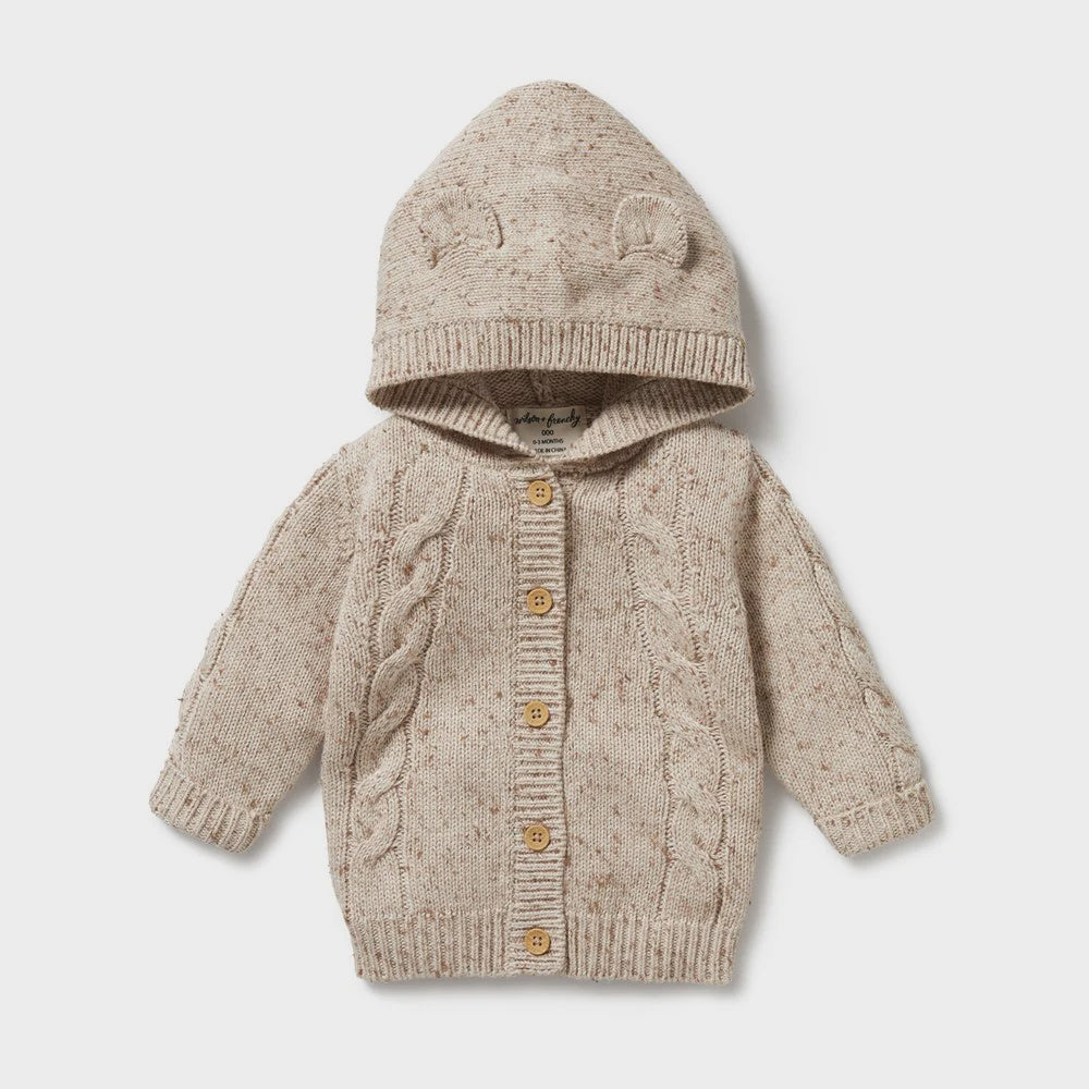 Wilson & Frenchy - Almond Fleck Knitted Cable Jacket