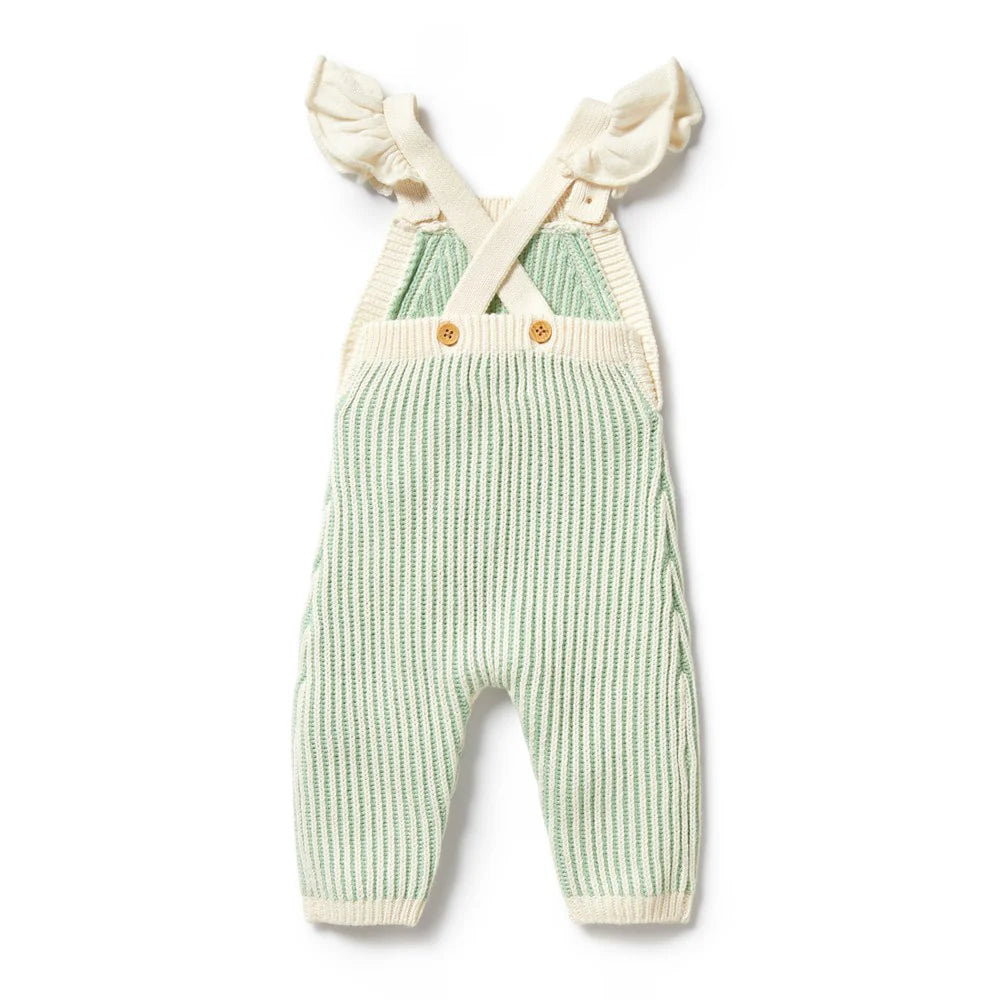 Wilson & Frenchy - Mint Green Knitted Ruffle Overall