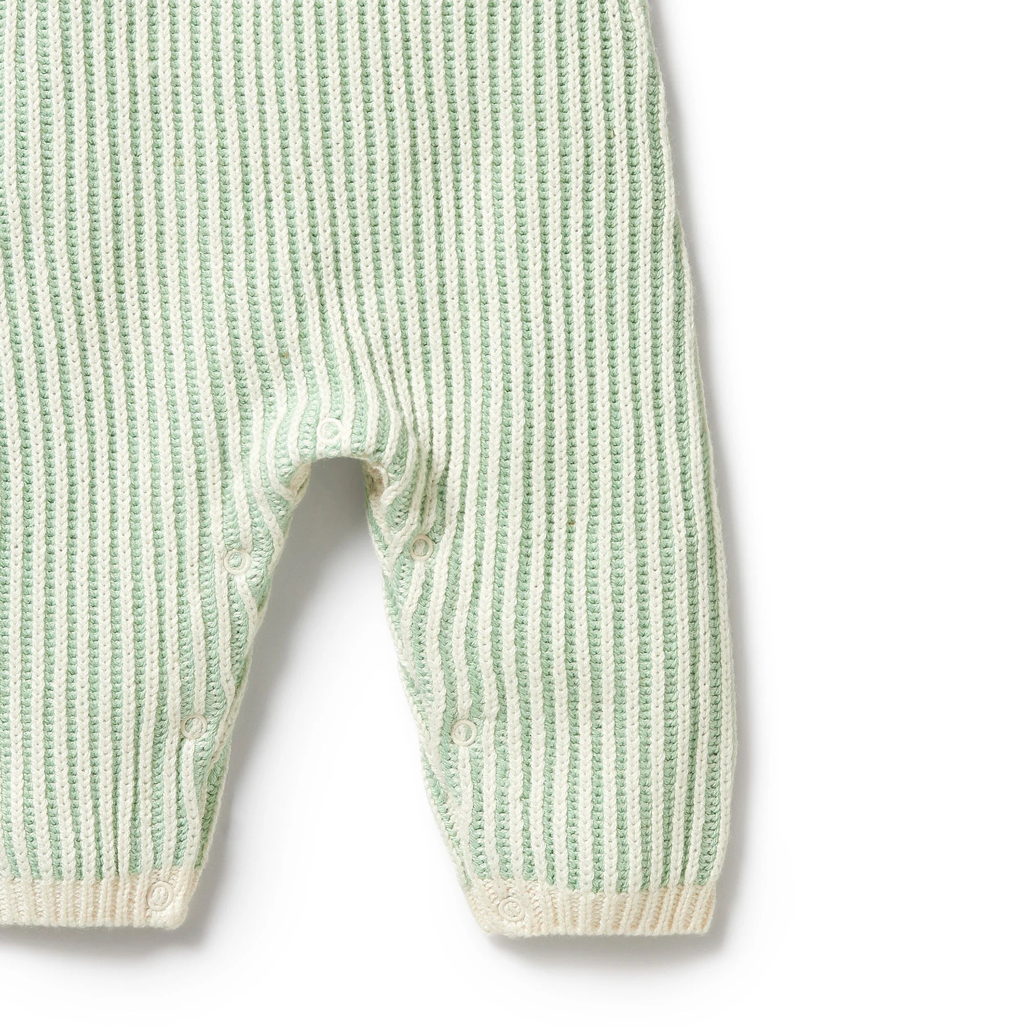 Wilson & Frenchy - Mint Green Knitted Ruffle Overall