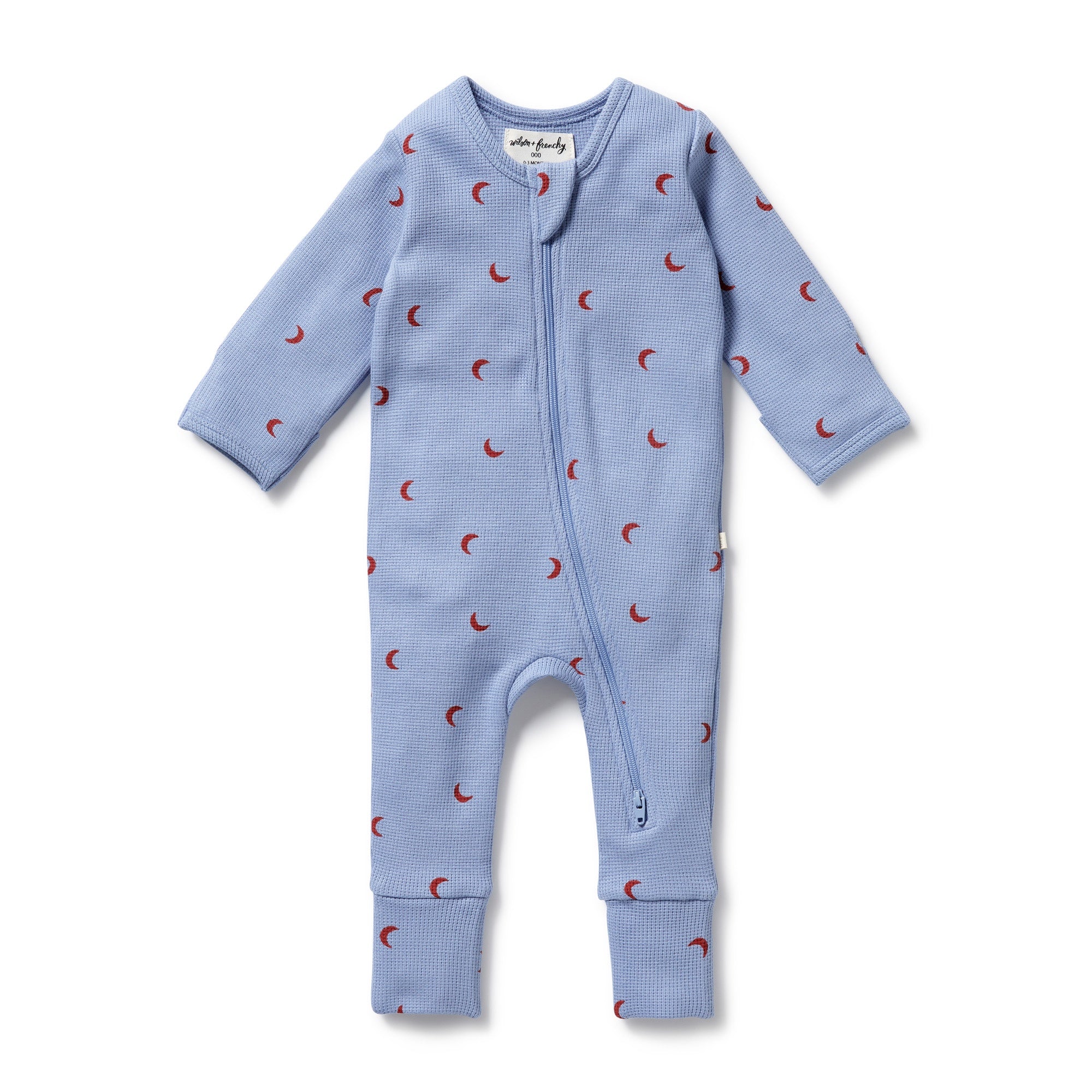 Wilson & Frenchy - Hey Moon Organic Waffle Zipsuit