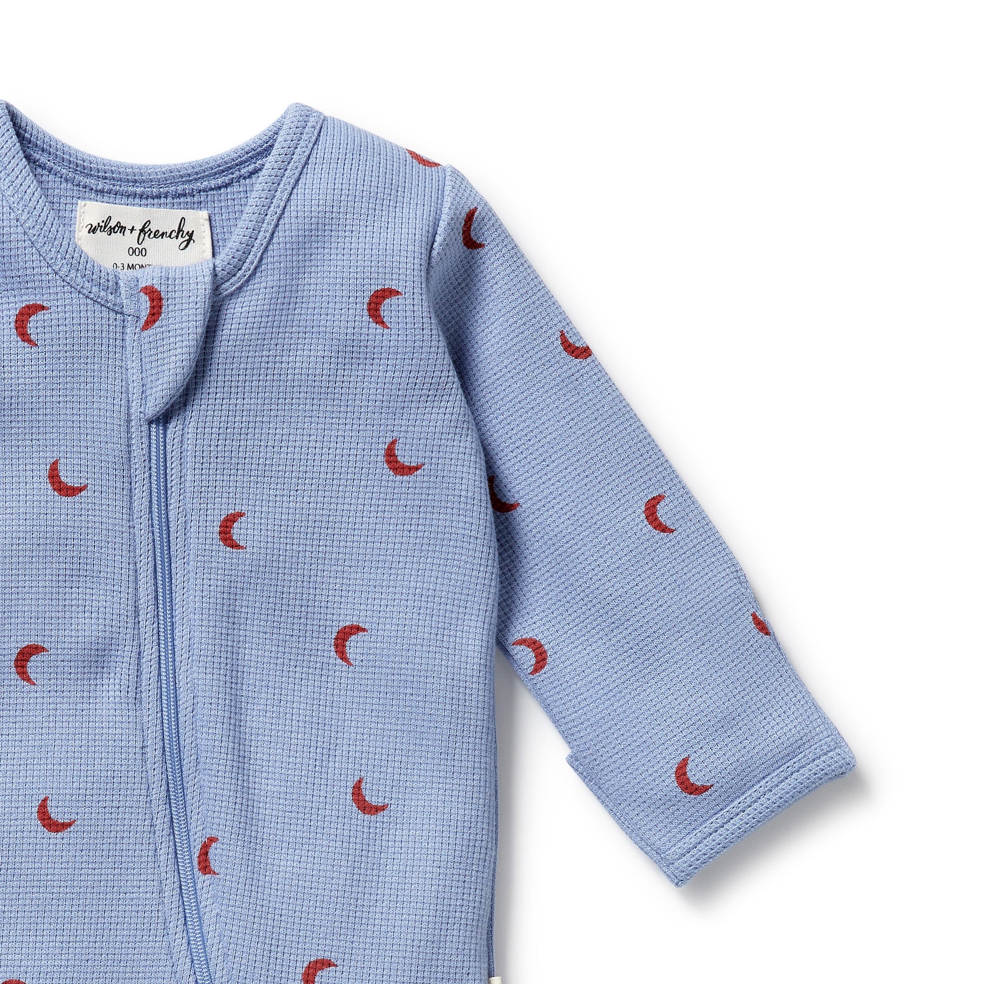 Wilson & Frenchy - Hey Moon Organic Waffle Zipsuit