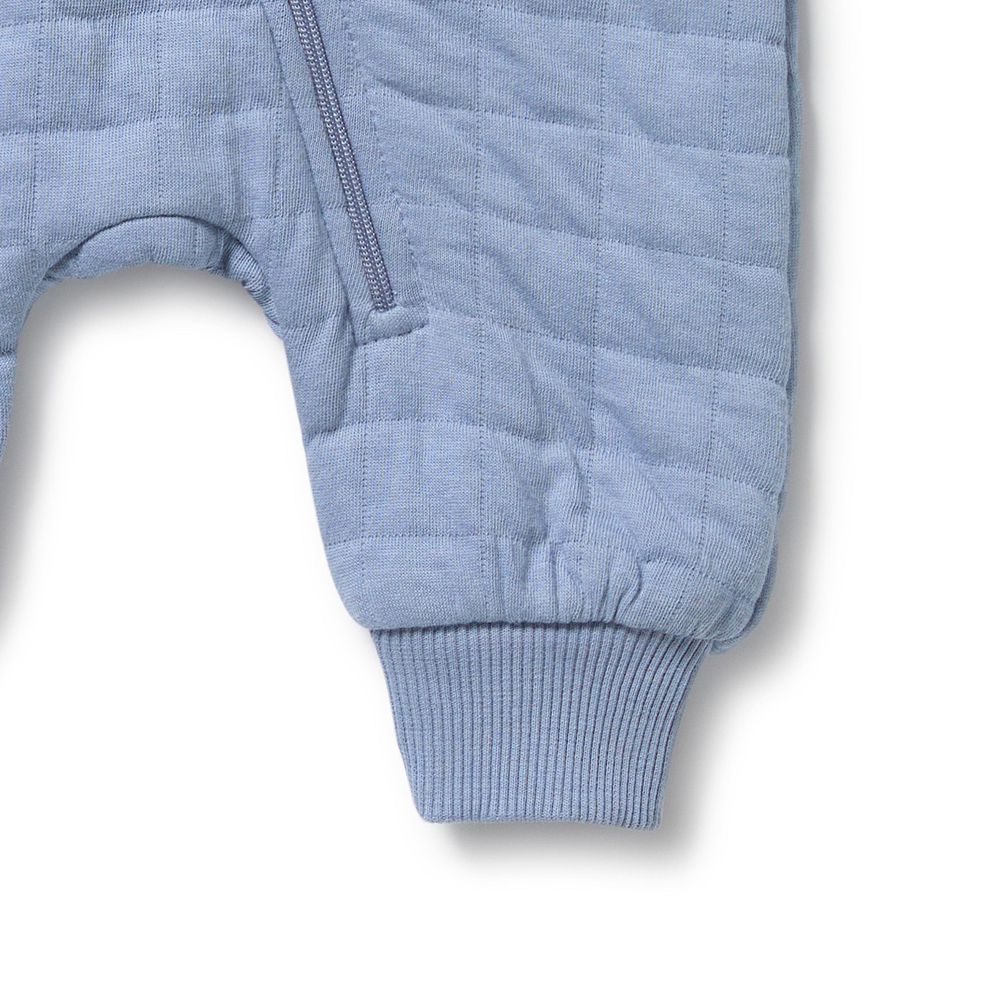 Wilson & Frenchy - Sky Blue Organic Quilted Growsuit
