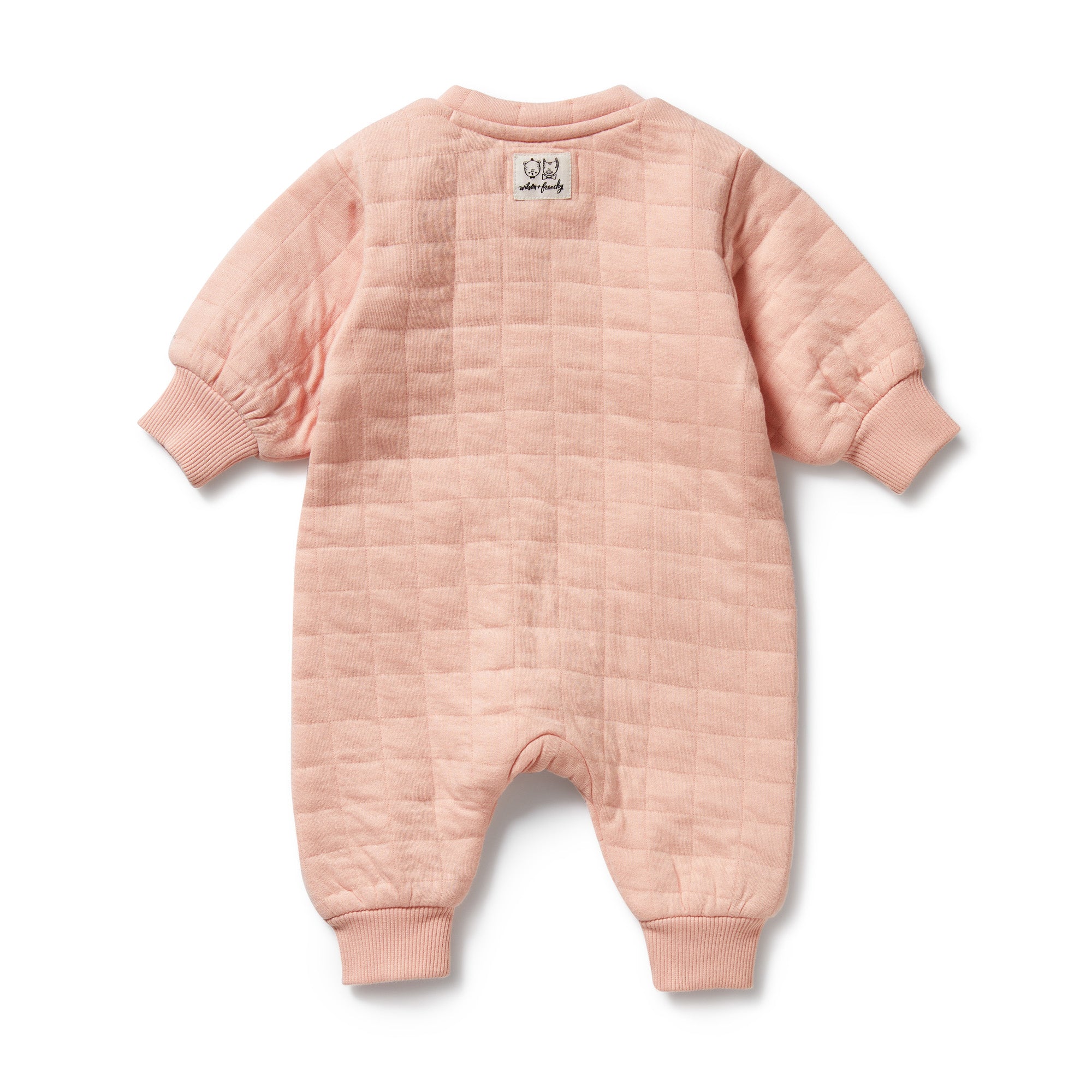 Wilson & Frenchy - Pretty Pink Organic Quilted Growsuit