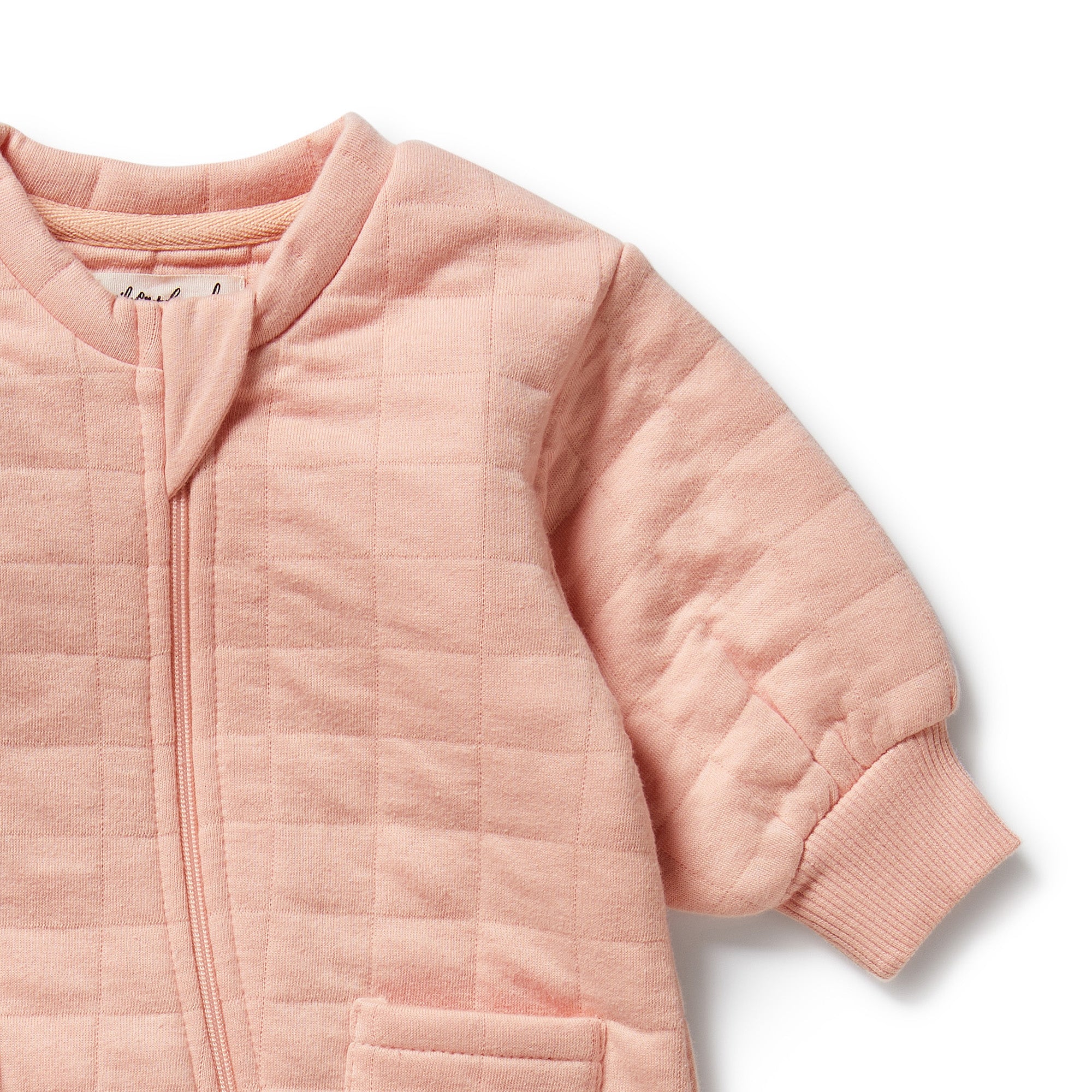 Wilson & Frenchy - Pretty Pink Organic Quilted Growsuit