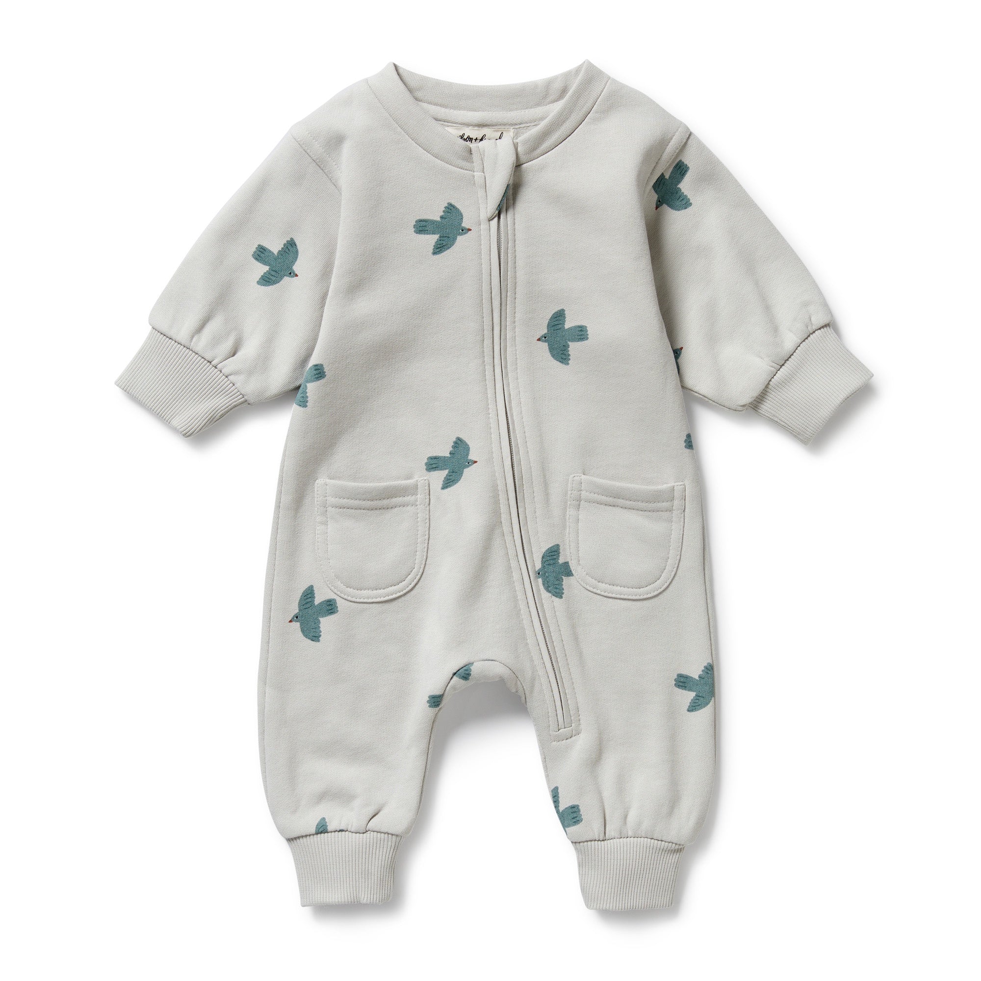 Wilson & Frenchy - Little Sparrow Organic Terry Growsuit