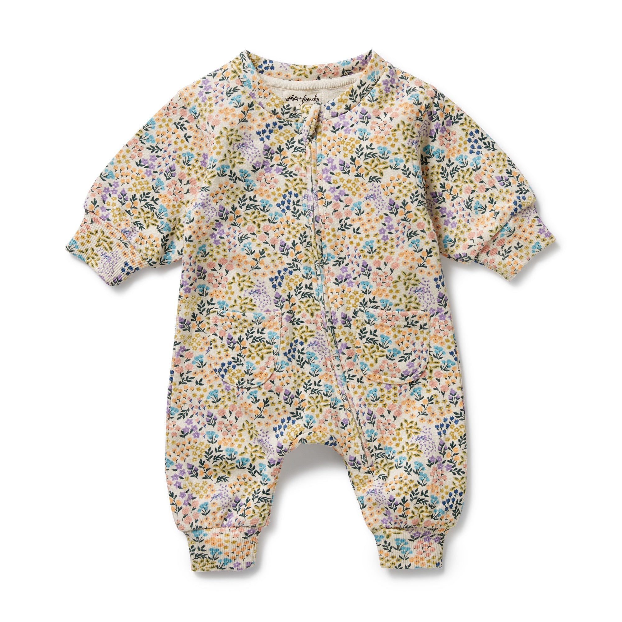 Wilson & Frenchy - Tiny Bloom Organic Terry Growsuit