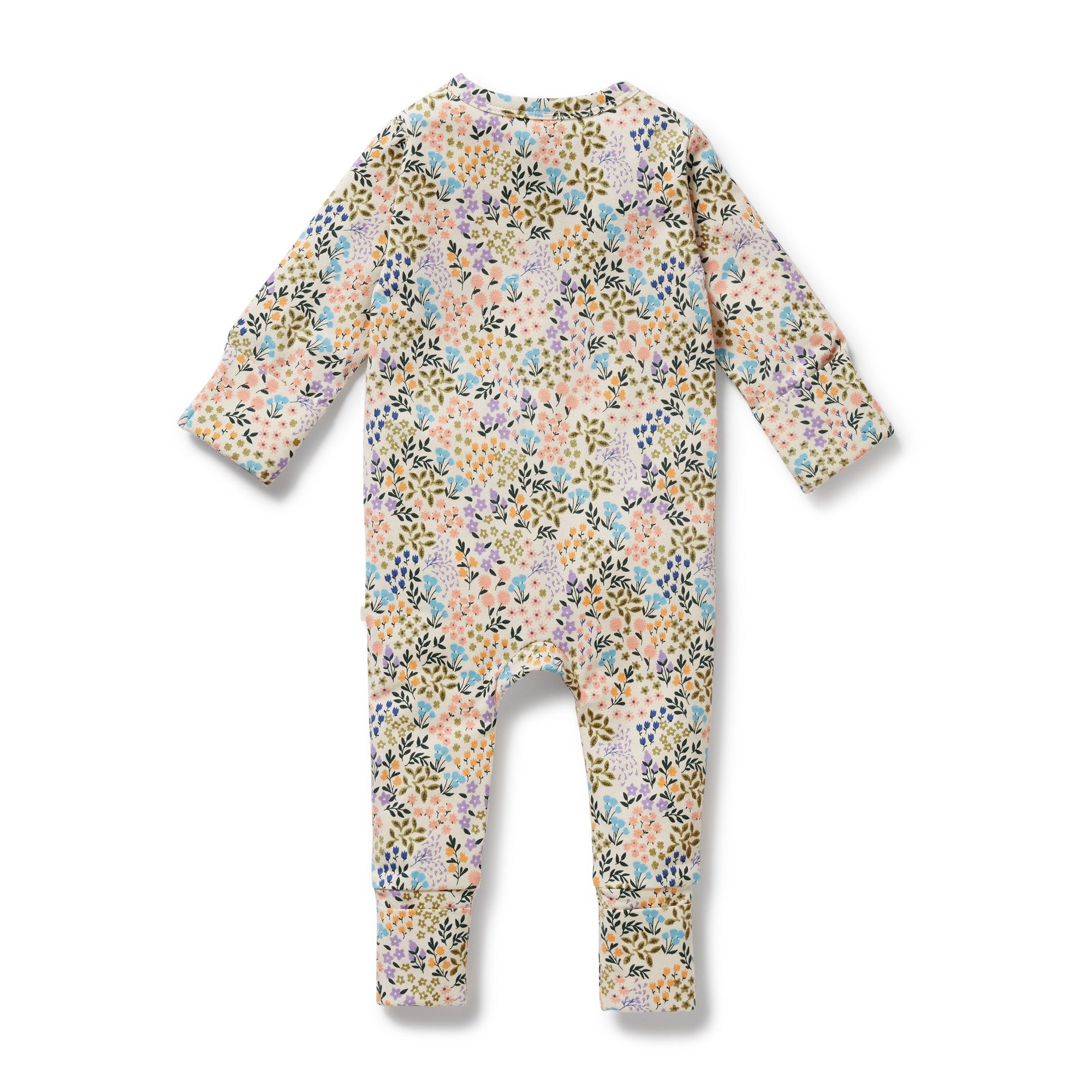 Wilson & Frenchy - Tiny Bloom Organic Zipsuit with Feet