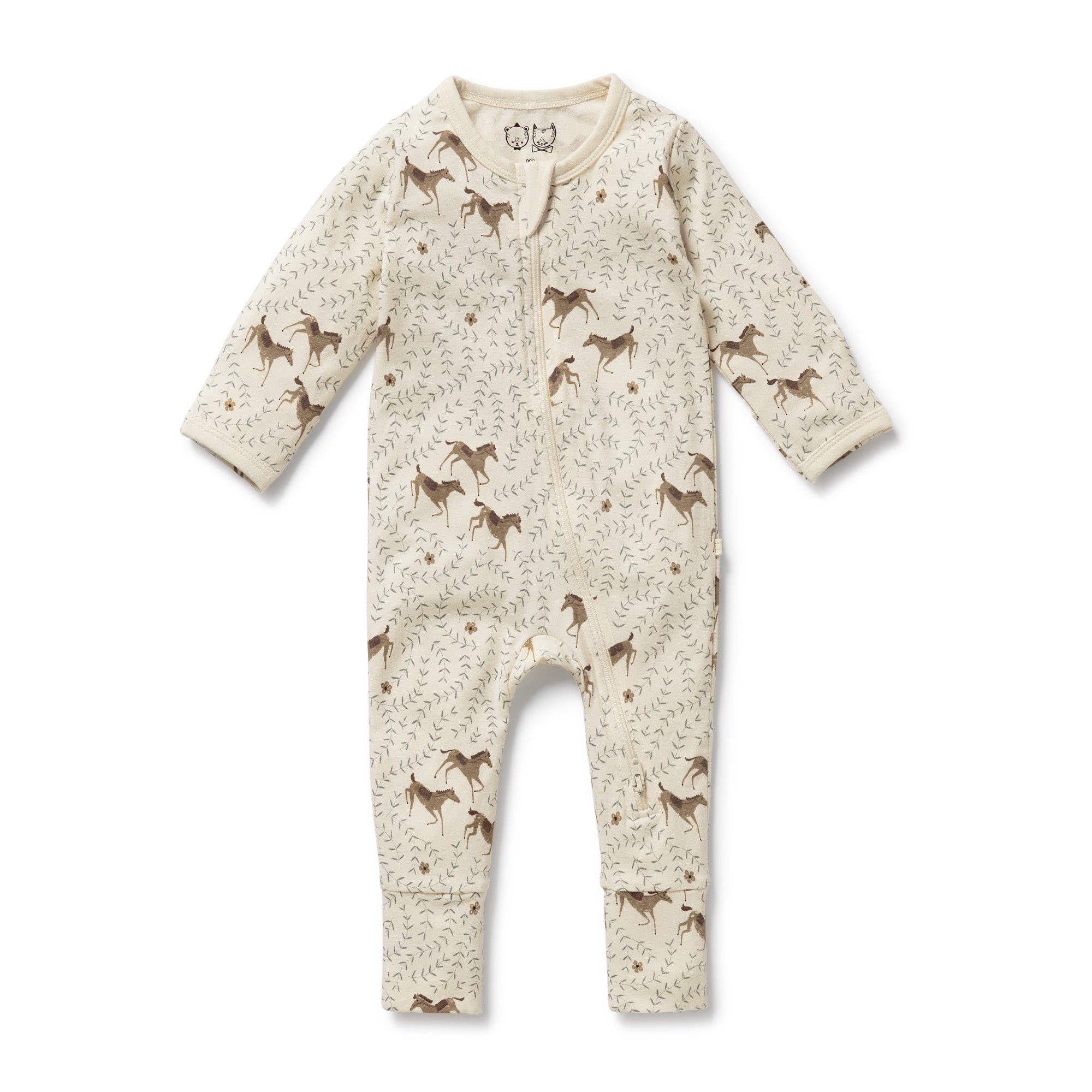 Wilson & Frenchy - Trixie Horse Organic Zipsuit with Feet