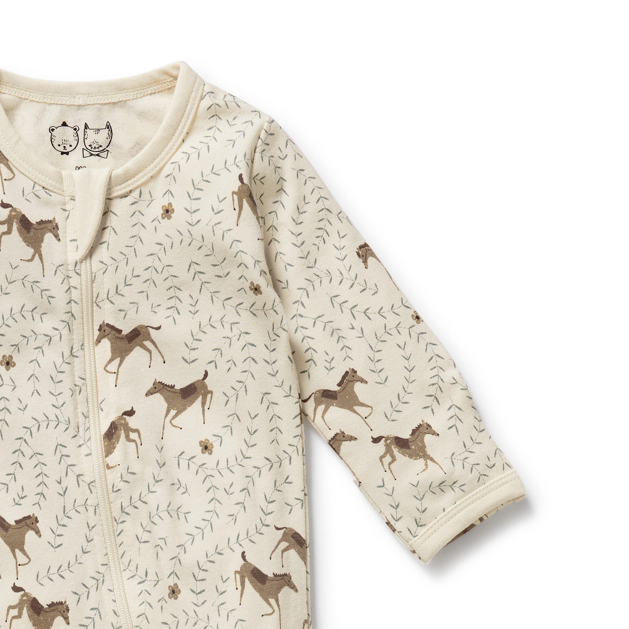 Wilson & Frenchy - Trixie Horse Organic Zipsuit with Feet