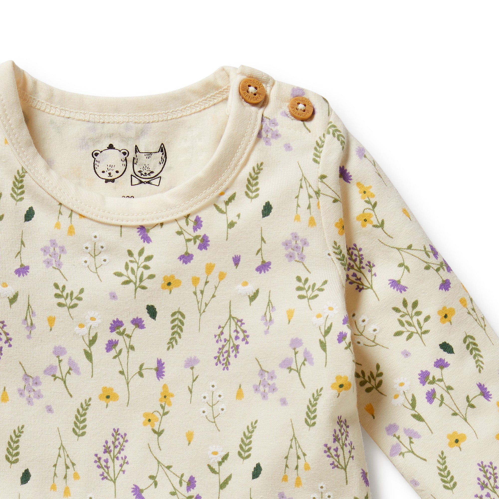 Wilson & Frenchy - Bella Floral Organic Bodysuit