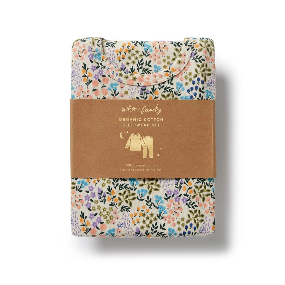 Wilson & Frenchy - Tiny Bloom Organic Long Sleeved Pyjamas
